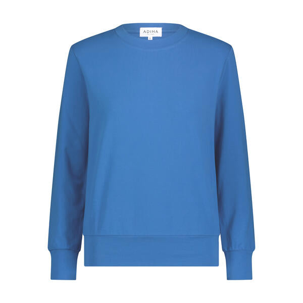 Sweatshirt Tee- Cobalt- FINAL SALE