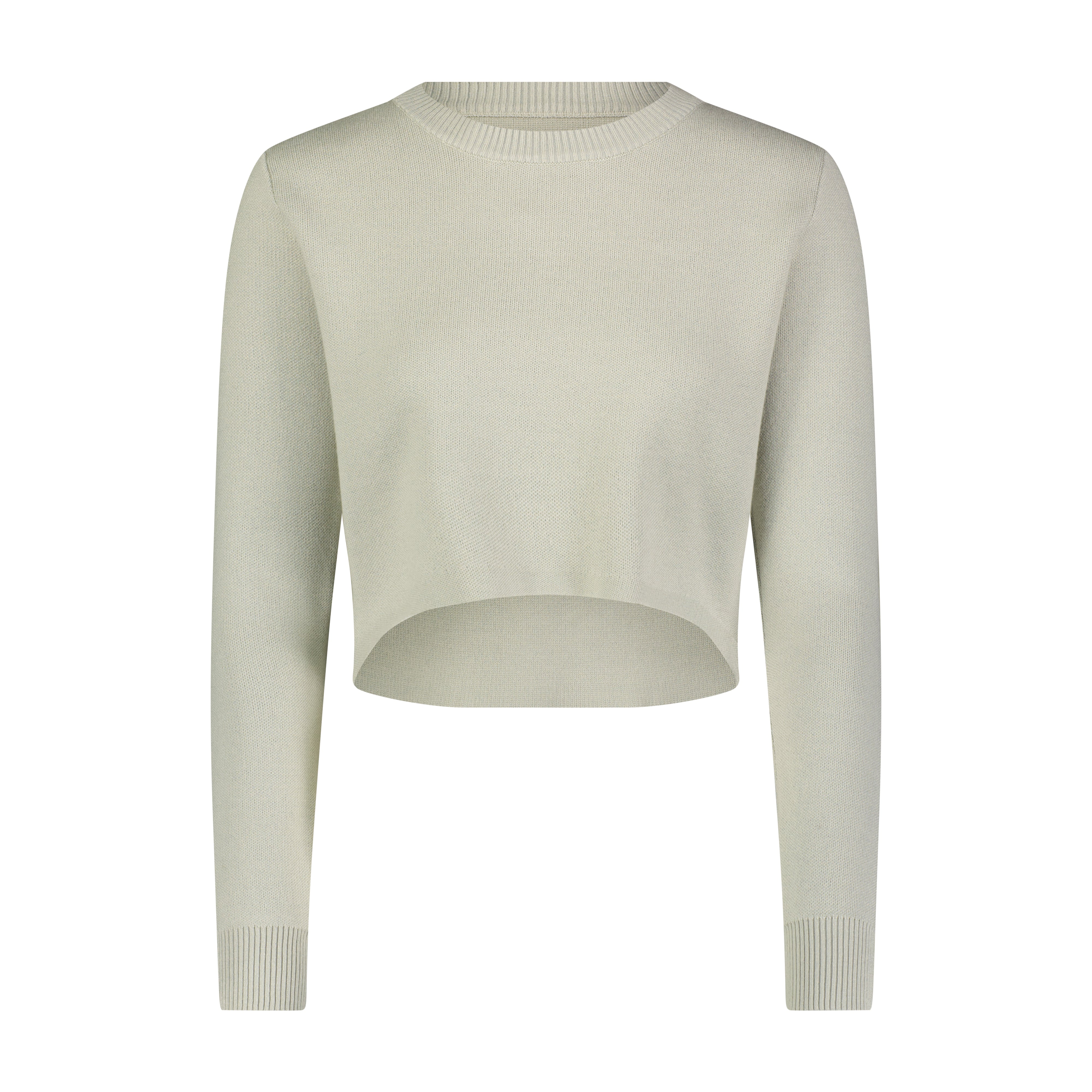 Crop Sweater Spring Knit- Sage- FINAL SALE