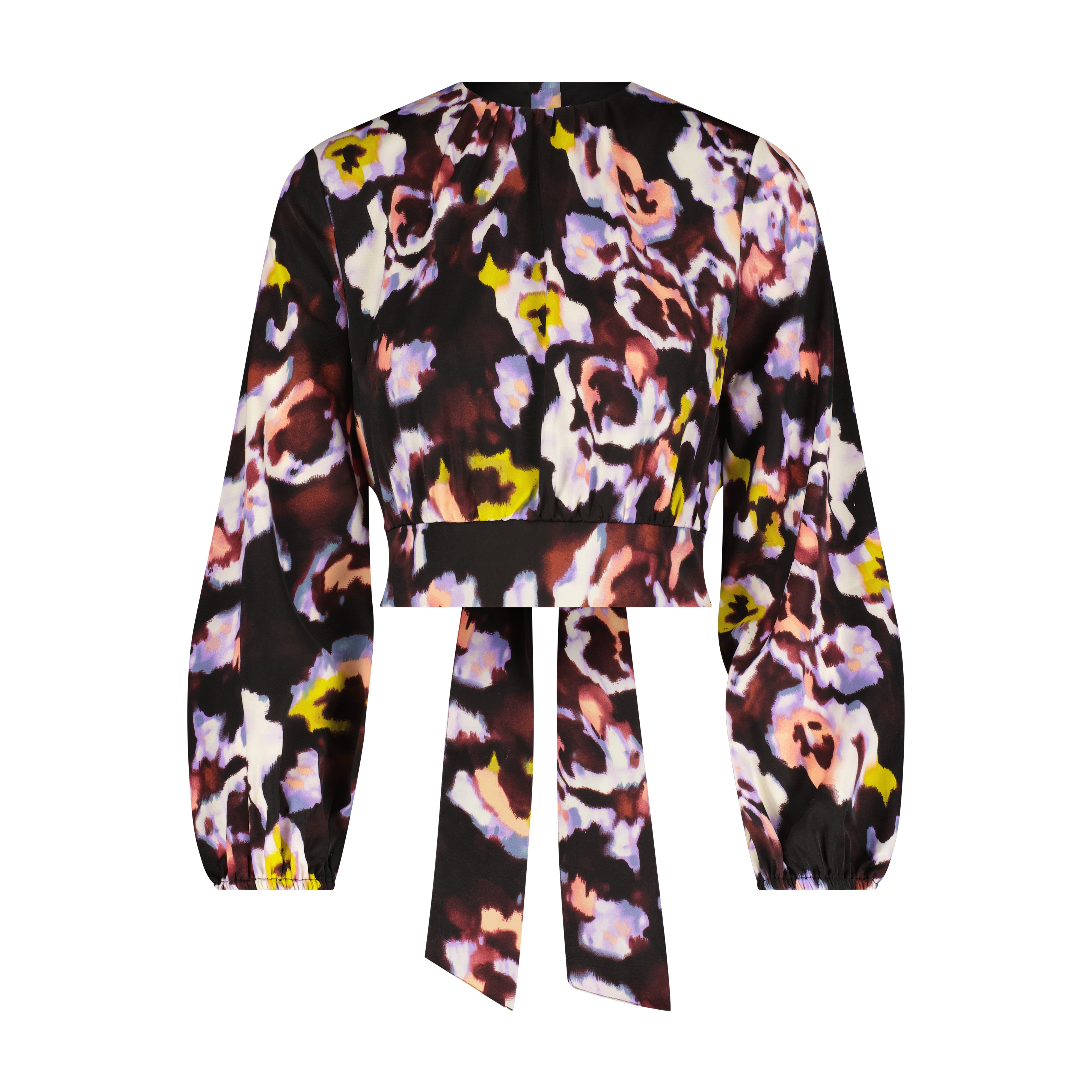 Debbie Top- Abstract Floral- FINAL SALE