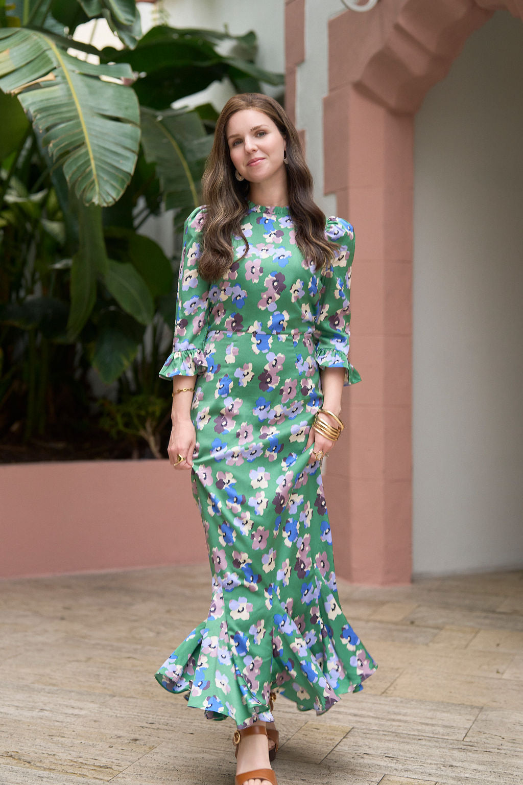 Shiri Dress- Green Garden- FINAL SALE