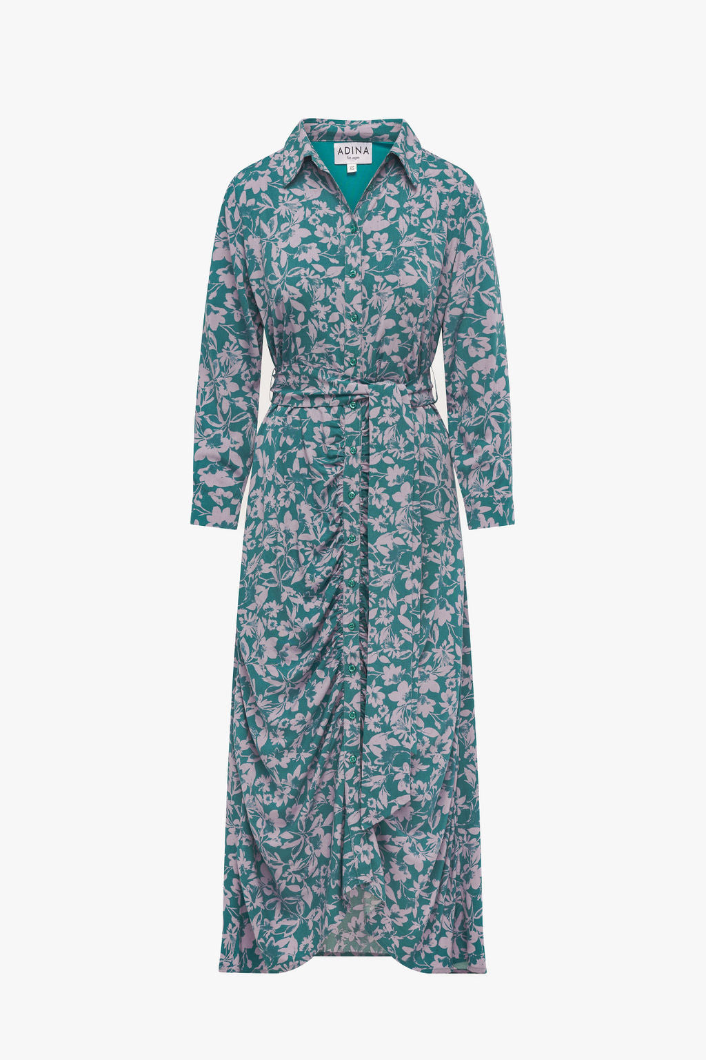 Megan Dress- Lilac on Green- FINAL SALE