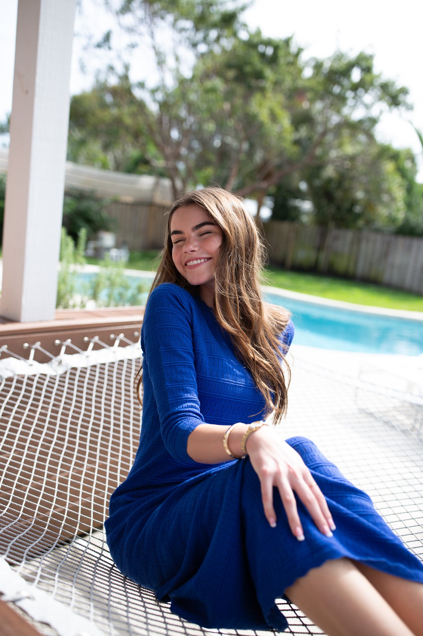 Crochet Maxi- Cobalt- FINAL SALE