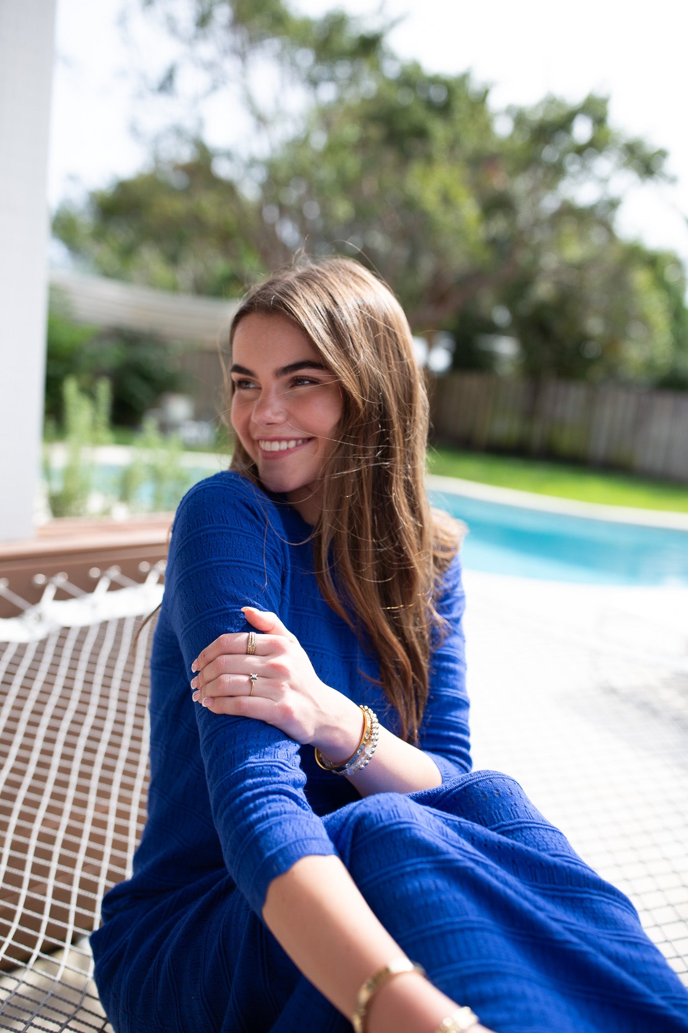 Crochet Maxi- Cobalt- FINAL SALE