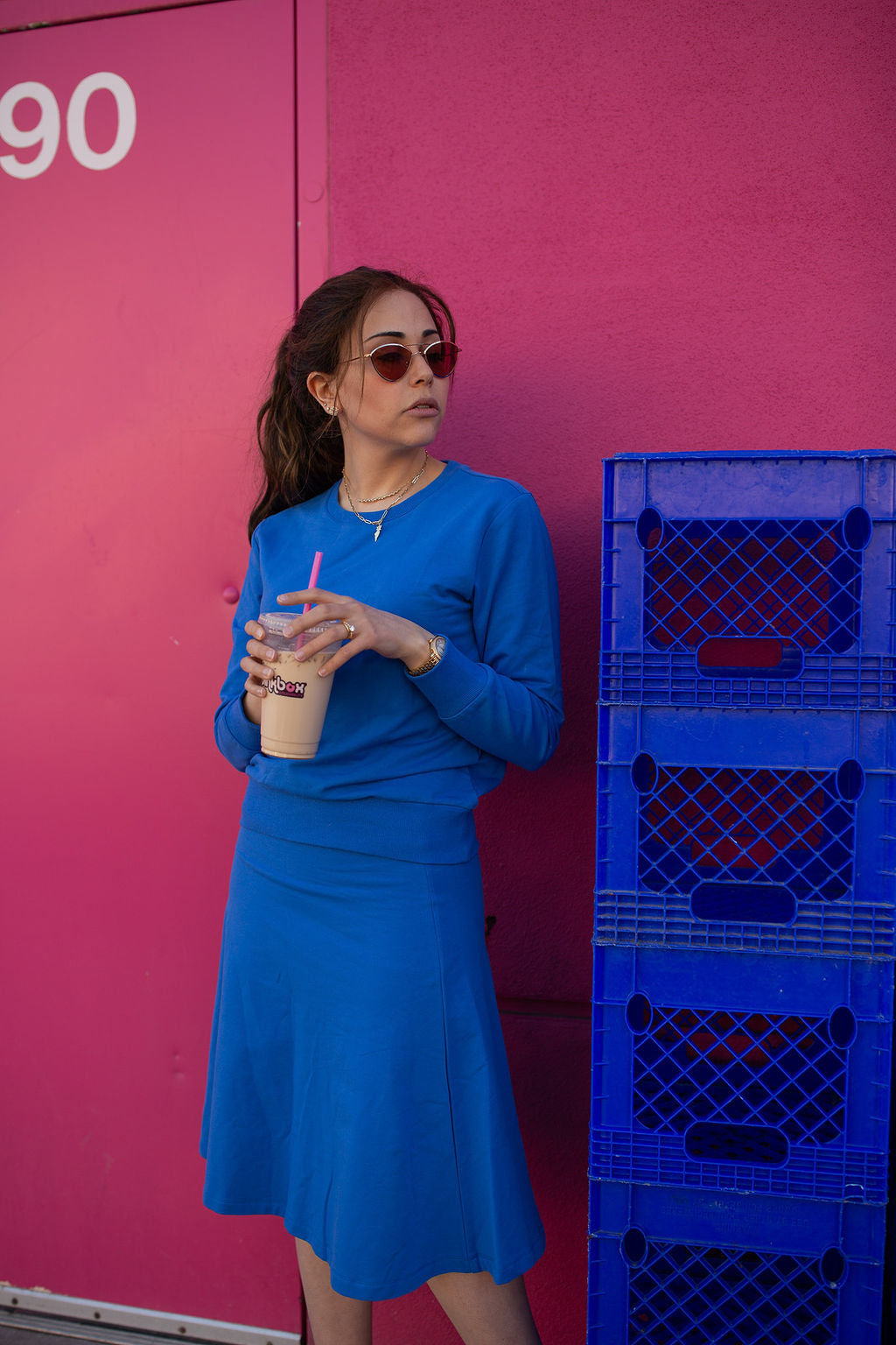 O Skirt- Cobalt- FINAL SALE