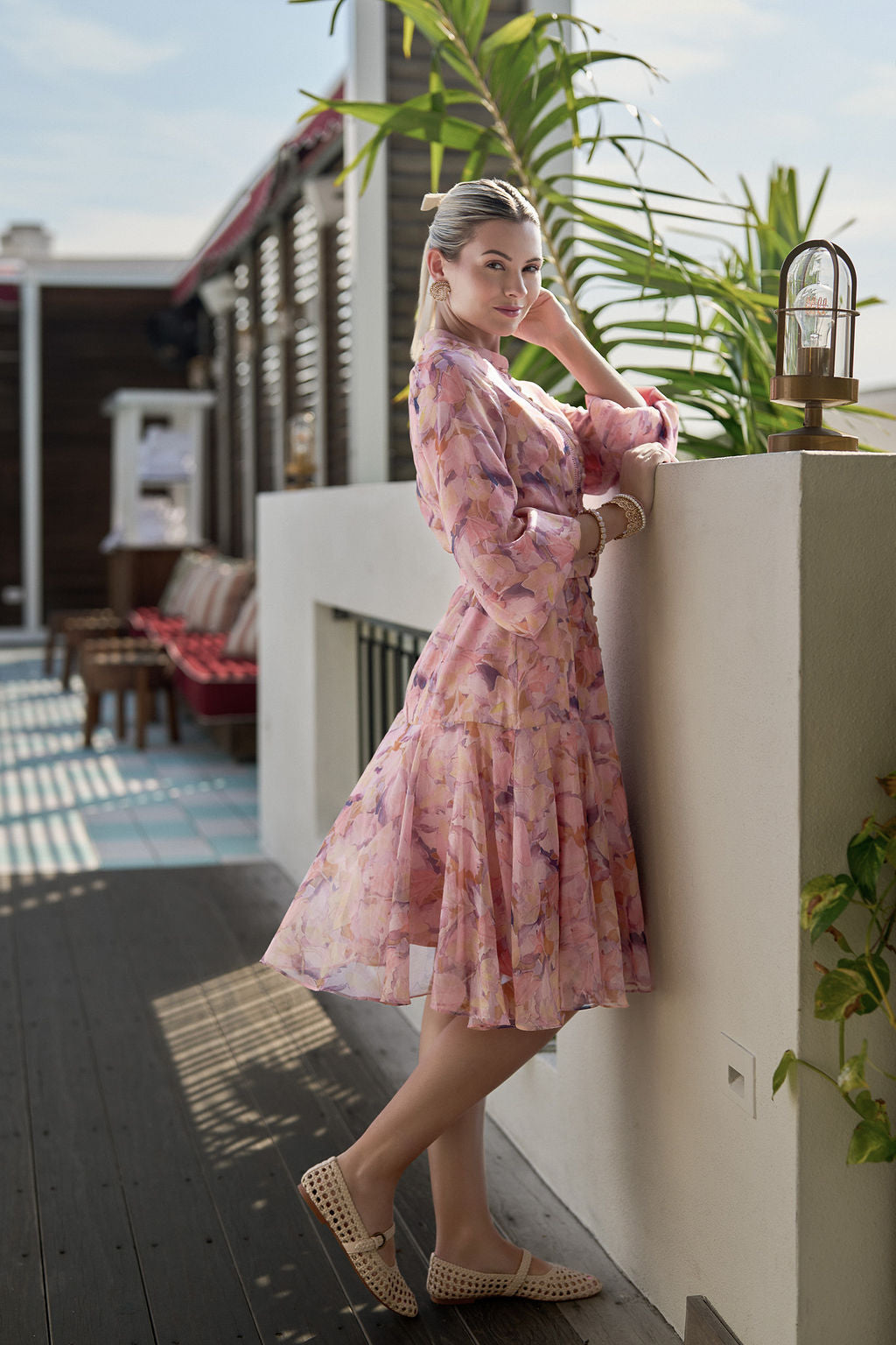 Sophie Dress Chiffon- Pastel Florals- FINAL SALE