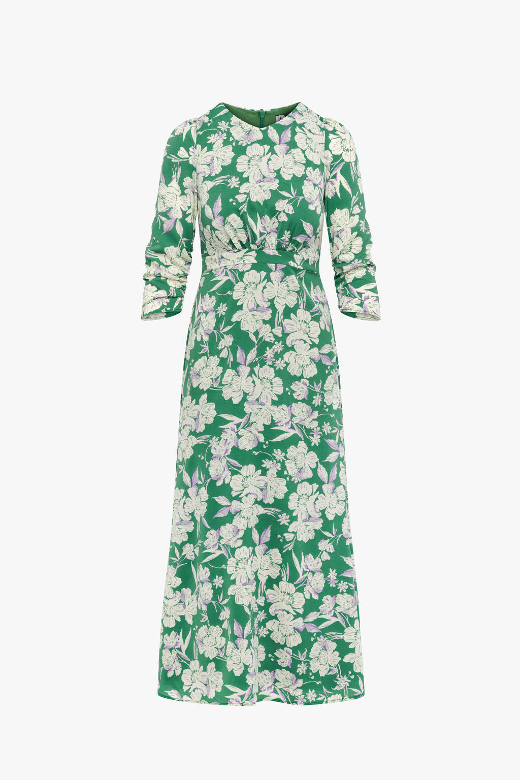 Olivia Midi- Green and White- FINAL SALE