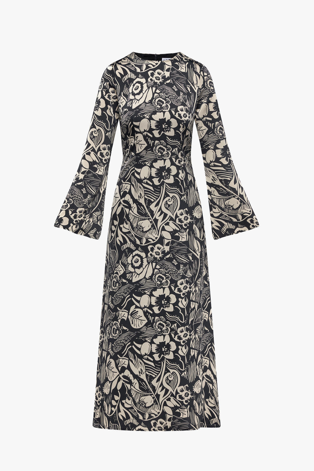 Luna Dress- Birds and Flowers- FINAL SALE