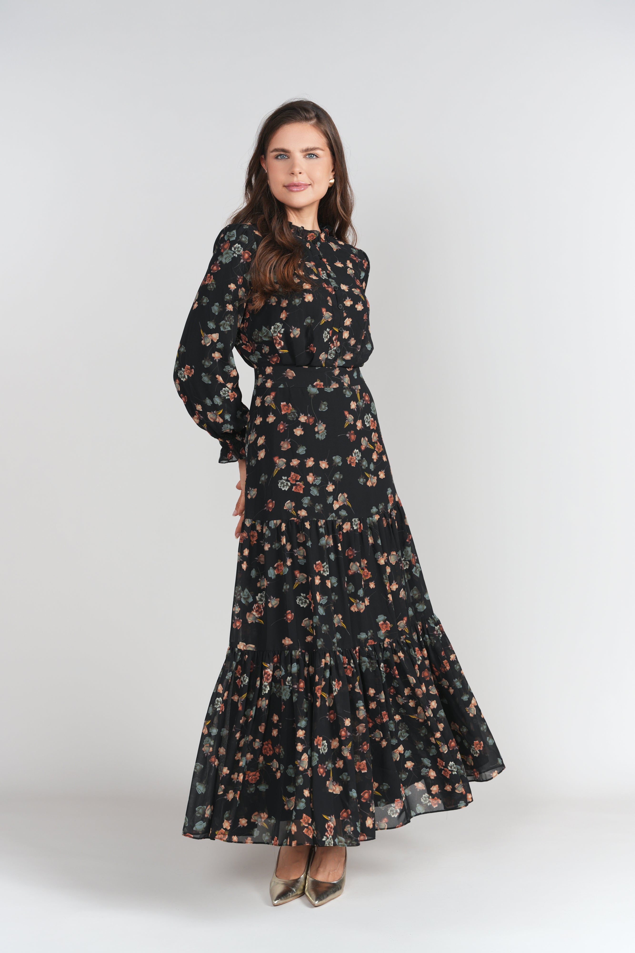 Zoe Maxi- Winter Roses