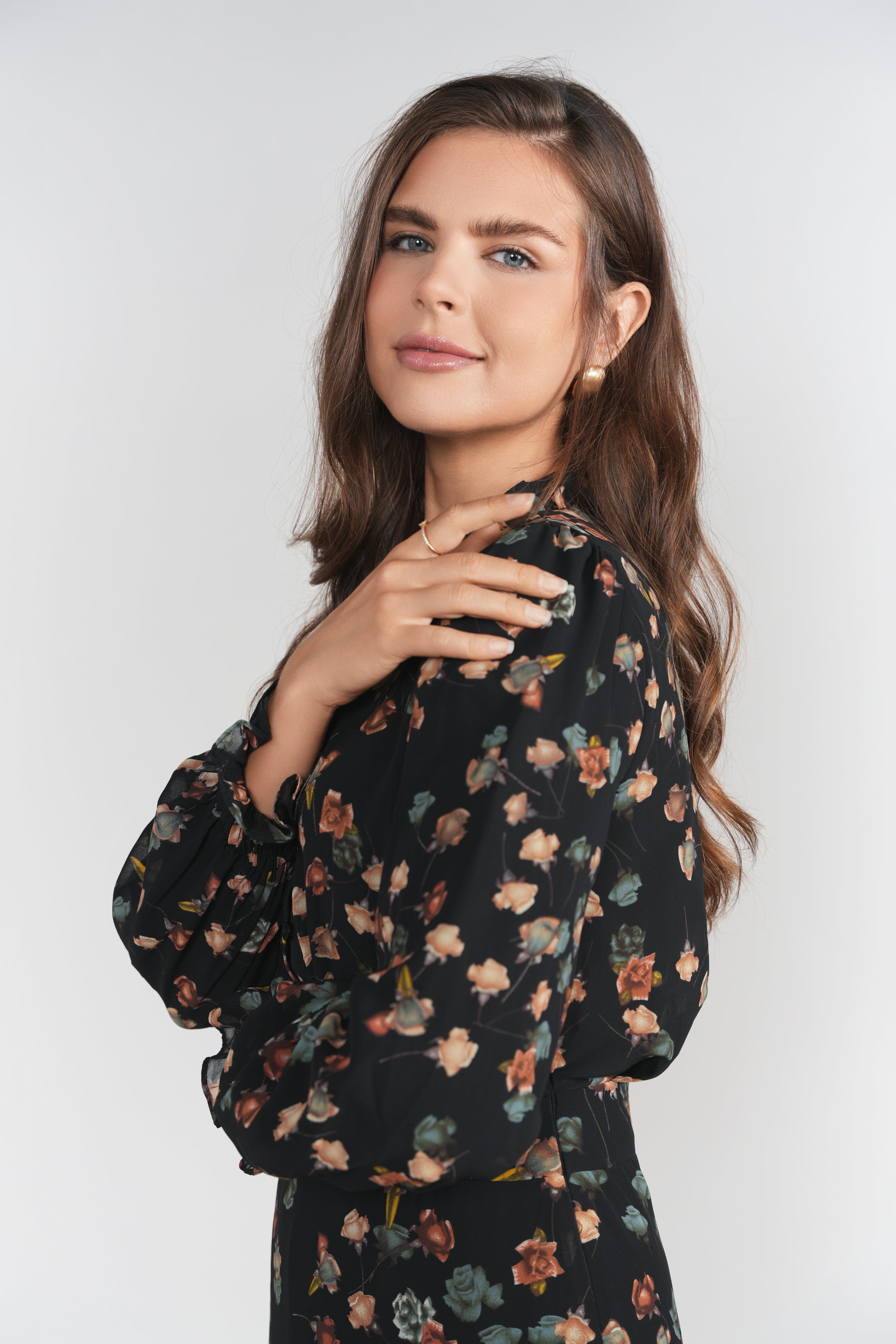 Zoe Maxi- Winter Roses