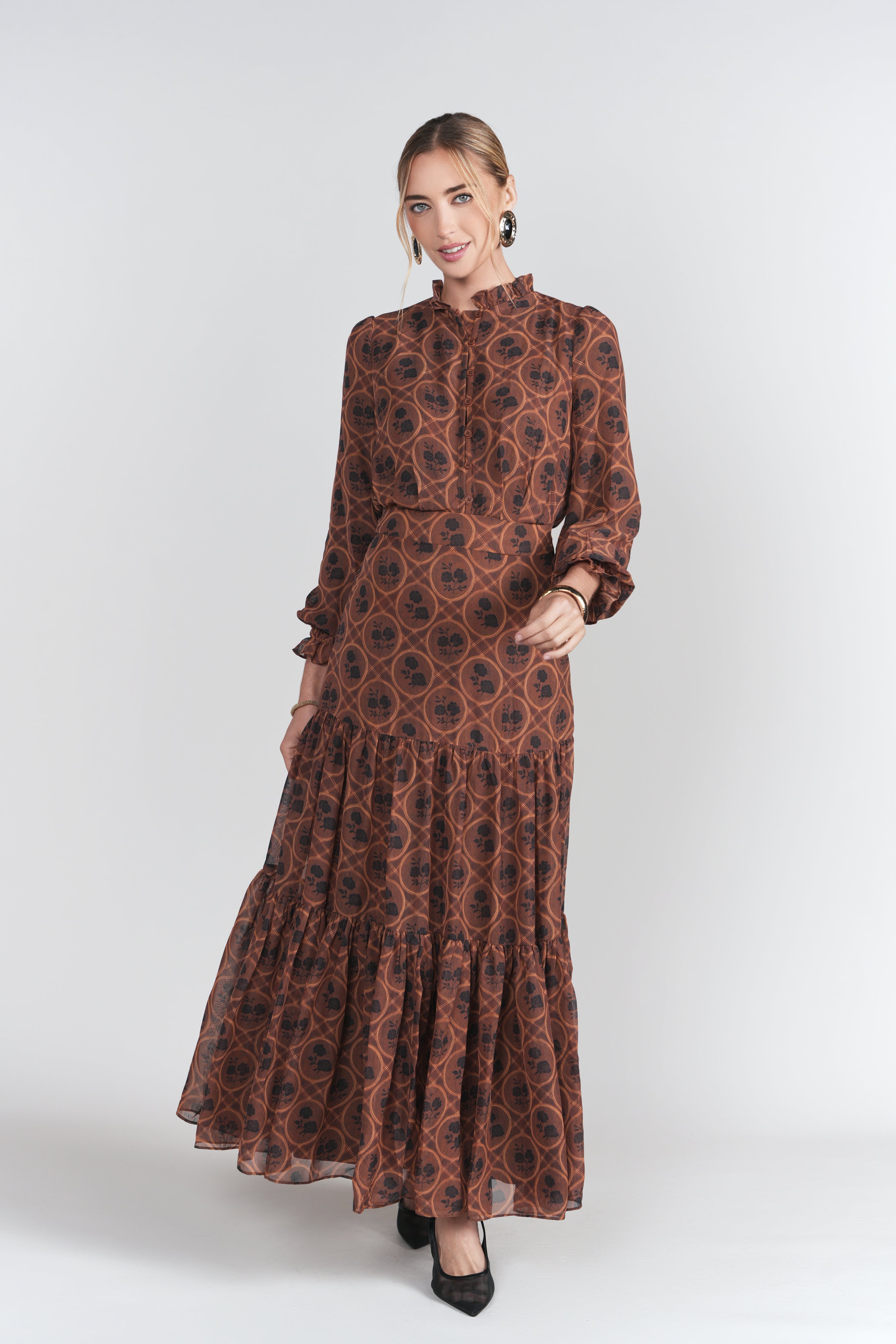 Zoe Maxi- Autumn Browns