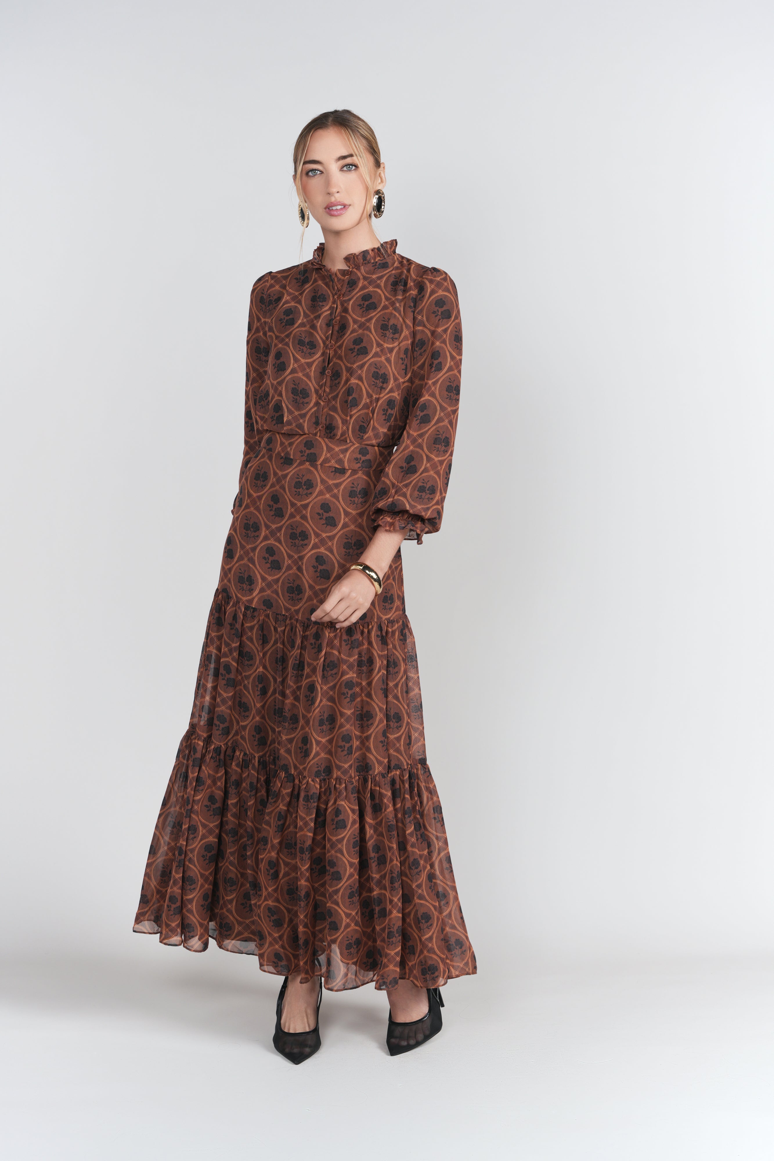 Zoe Maxi- Autumn Browns