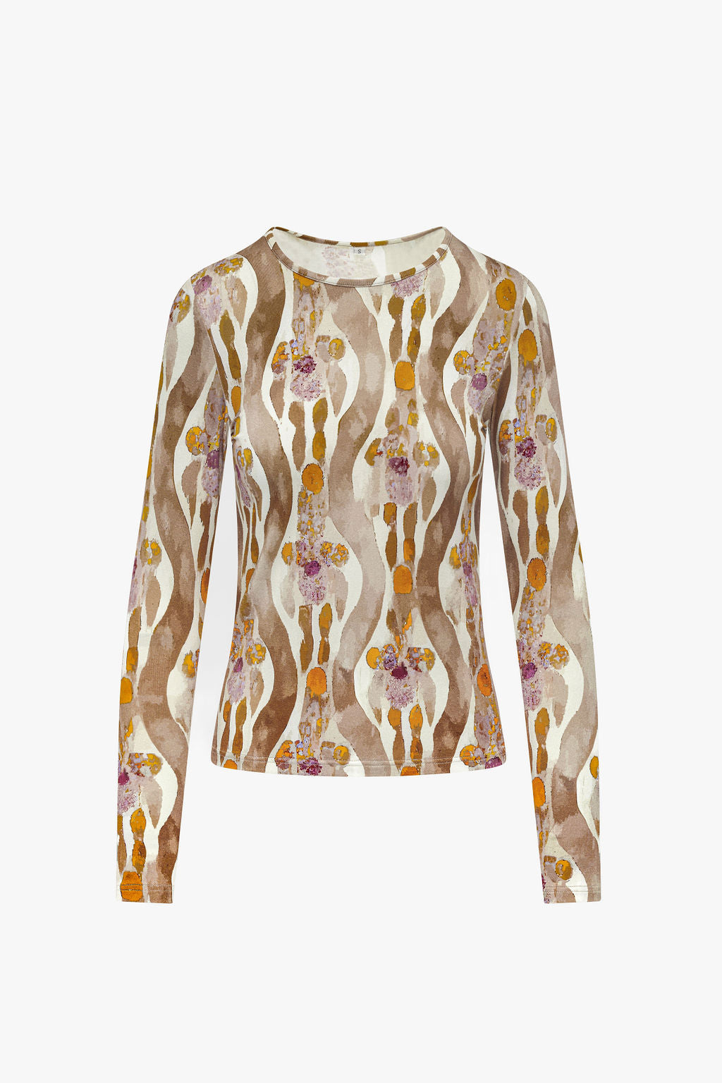 Printed Long Sleeve Tee- Yellows- FINAL SALE