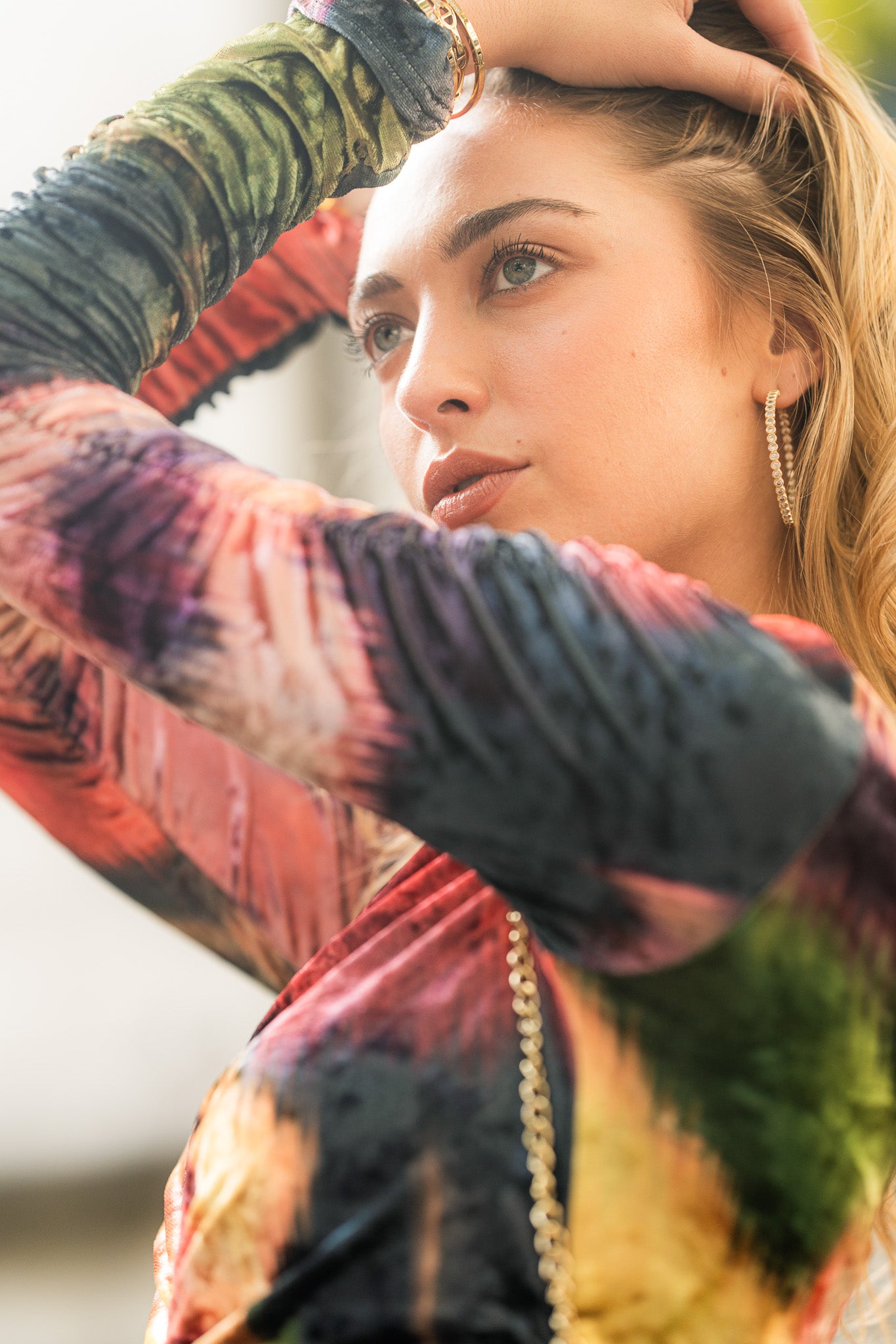 Flora Velvet Maxi- Abstract Color- FINAL SALE