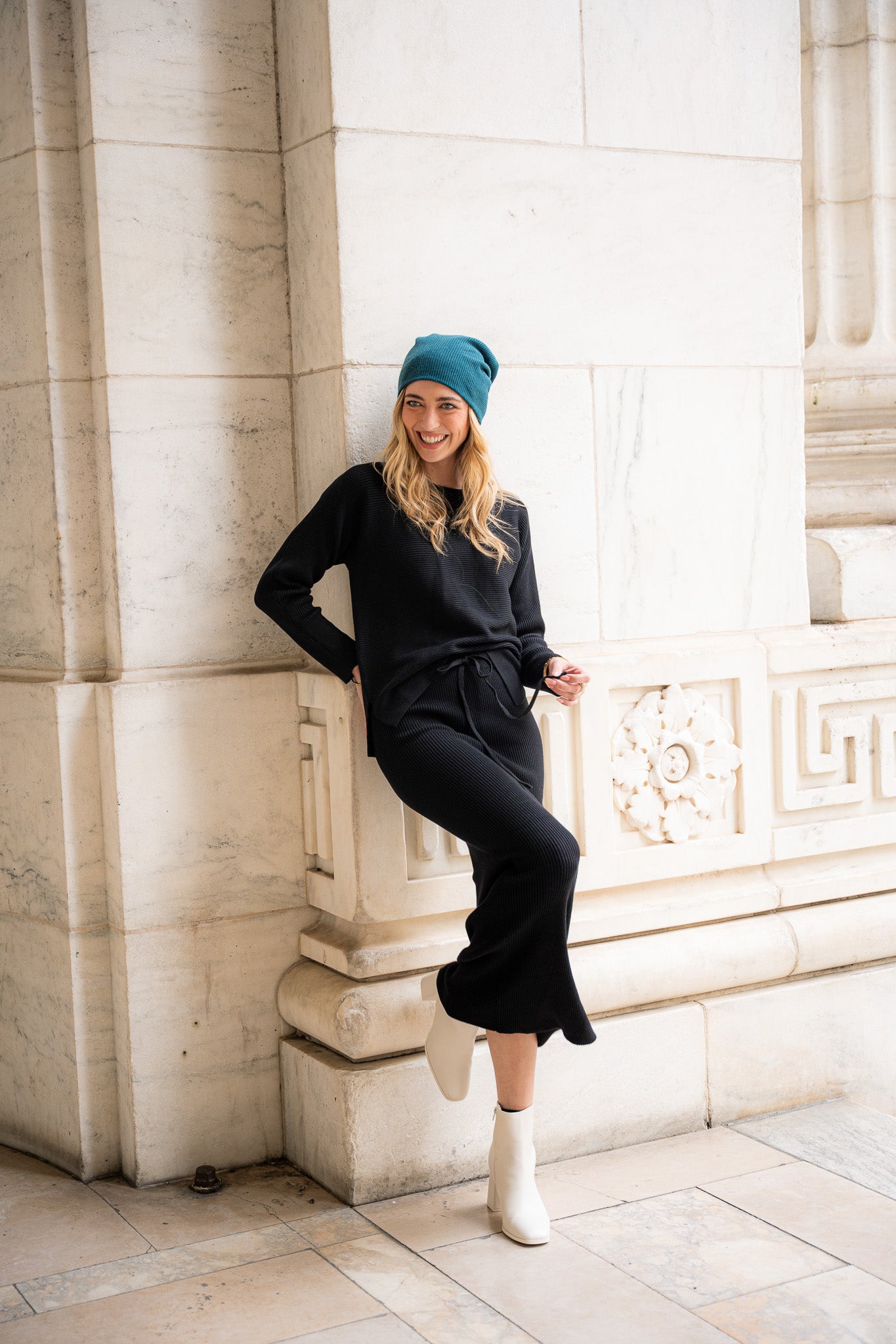 Sweater Rib Tube Skirt- Black- FINAL SALE
