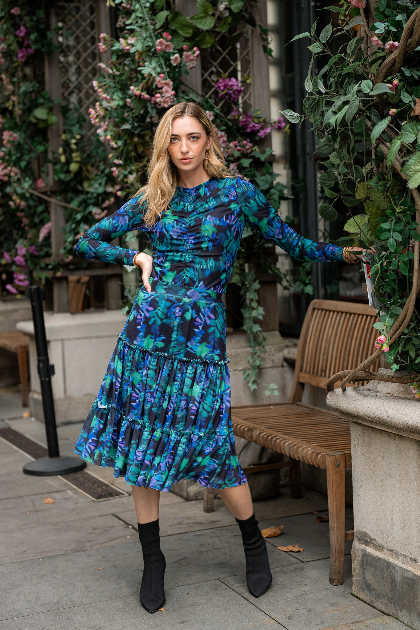 Mia Skirt- Neon Print- FINAL SALE