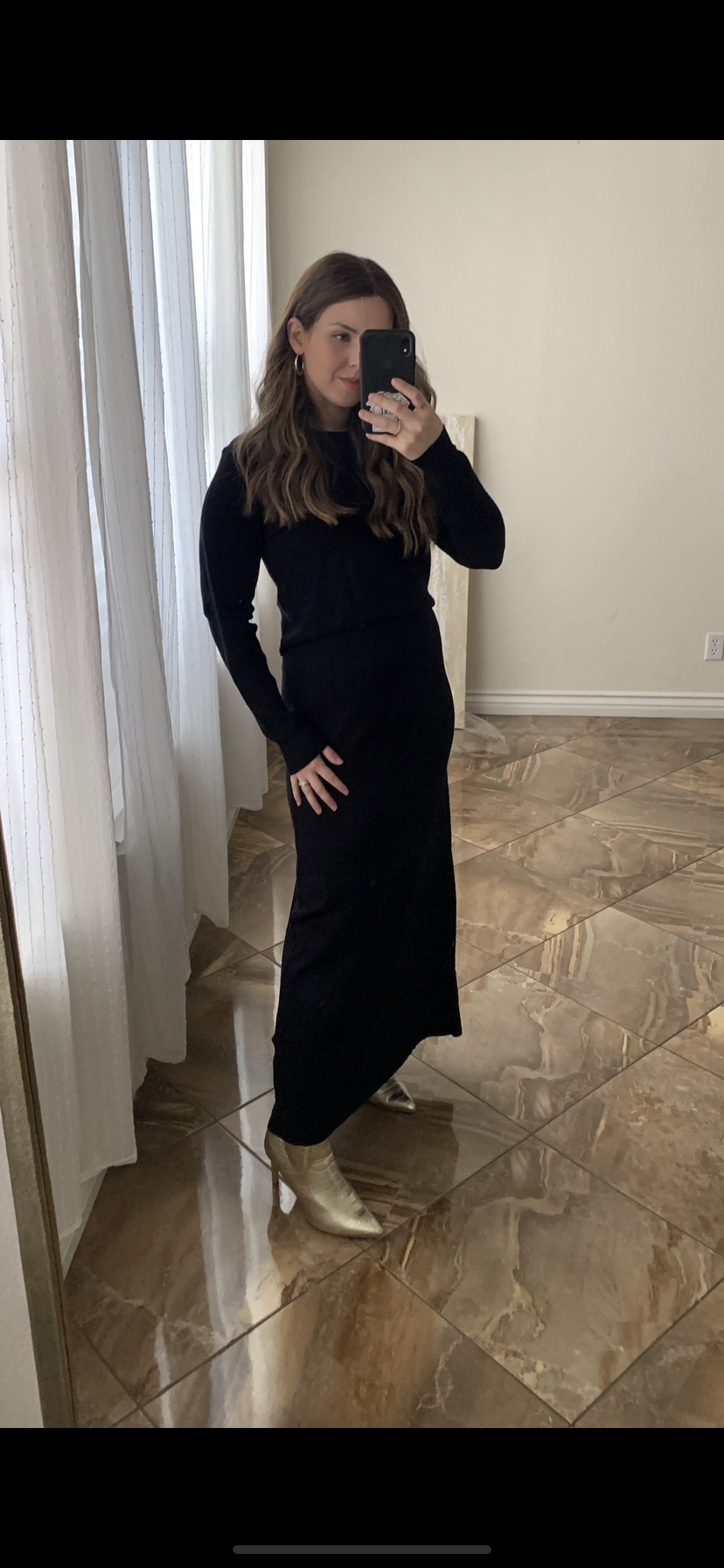 Knit Sleeveless Dress- Black- FINAL SALE