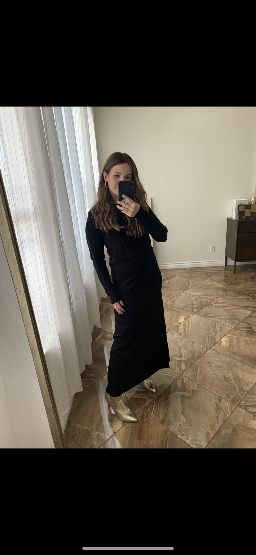 Knit Sleeveless Dress- Black- FINAL SALE