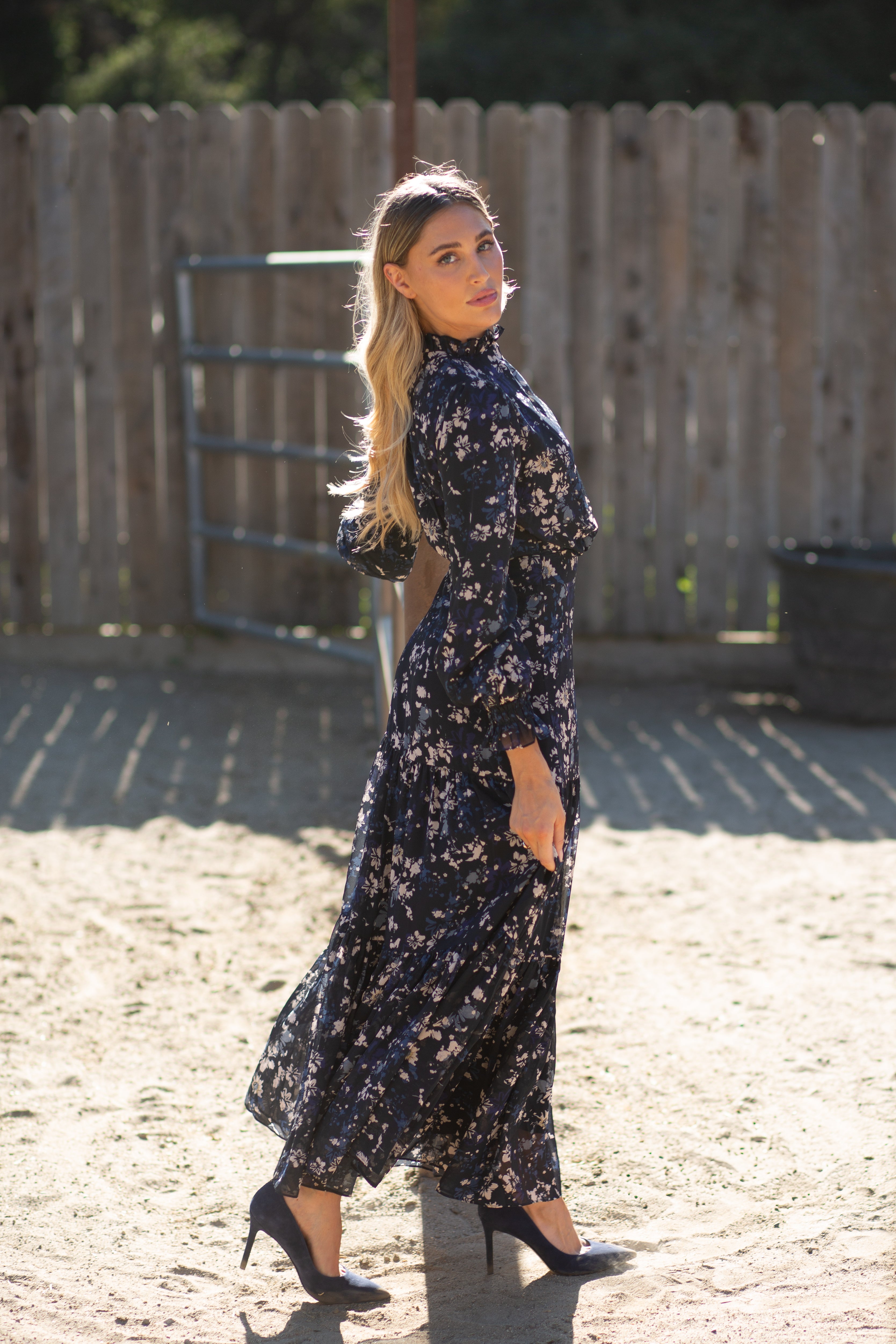 Zoe Maxi- Midnight Field- FINAL SALE