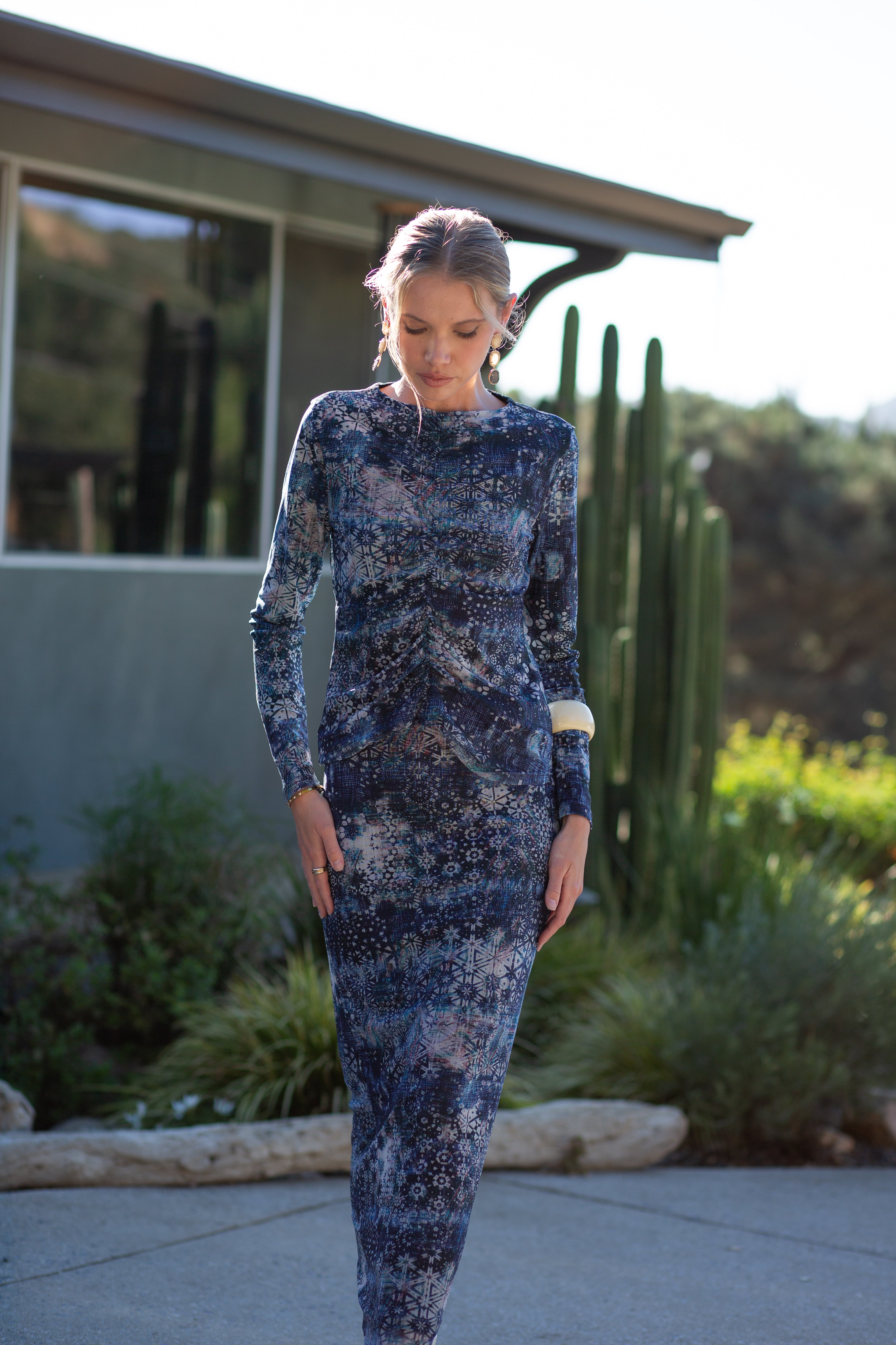 Mesh Maxi Skirt – Kaleidoscope- FINAL SALE