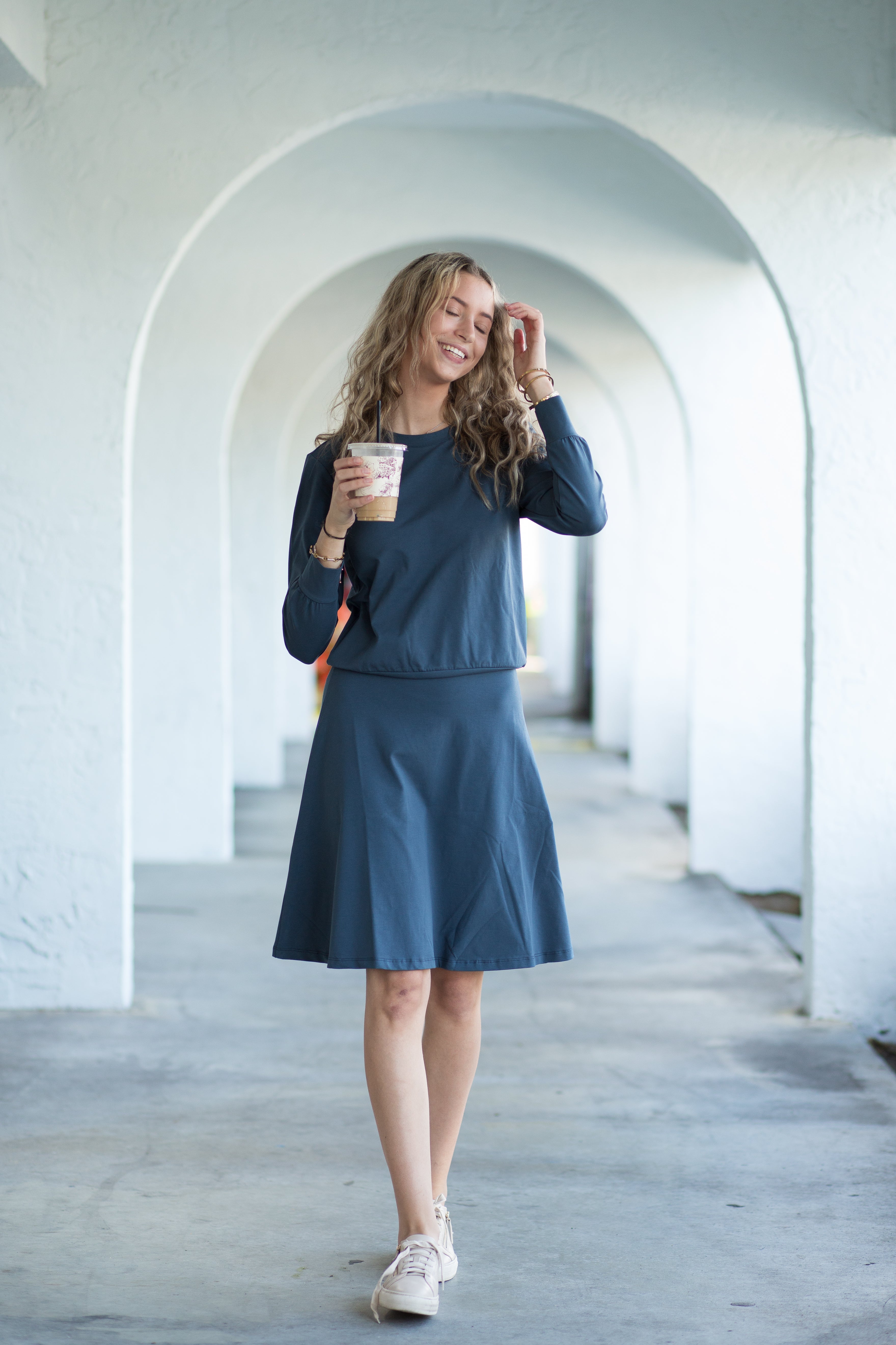 Sweatshirt Tee- Slate