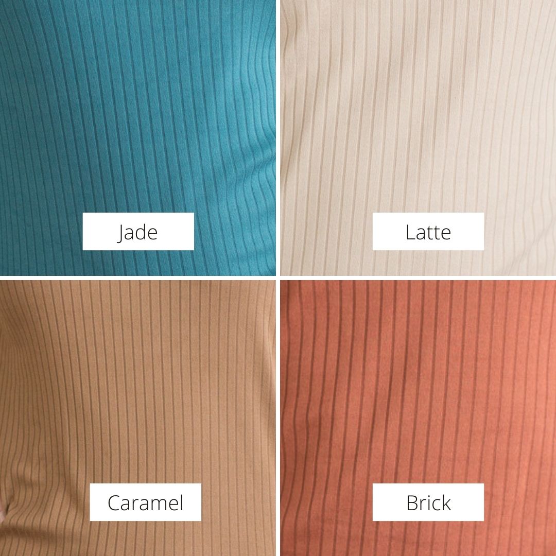 Wide Rib Crew Neck Tee- FINAL SALE