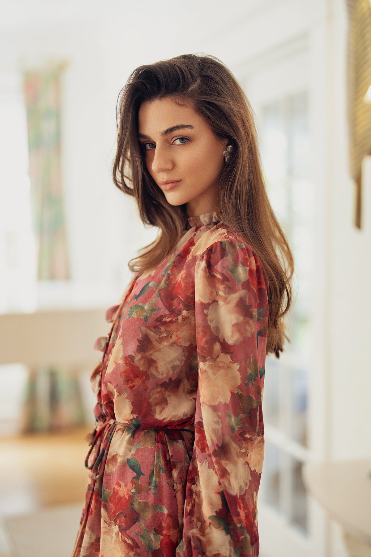 evie midi dress forever new Evie Midi- Bold Floral XXS