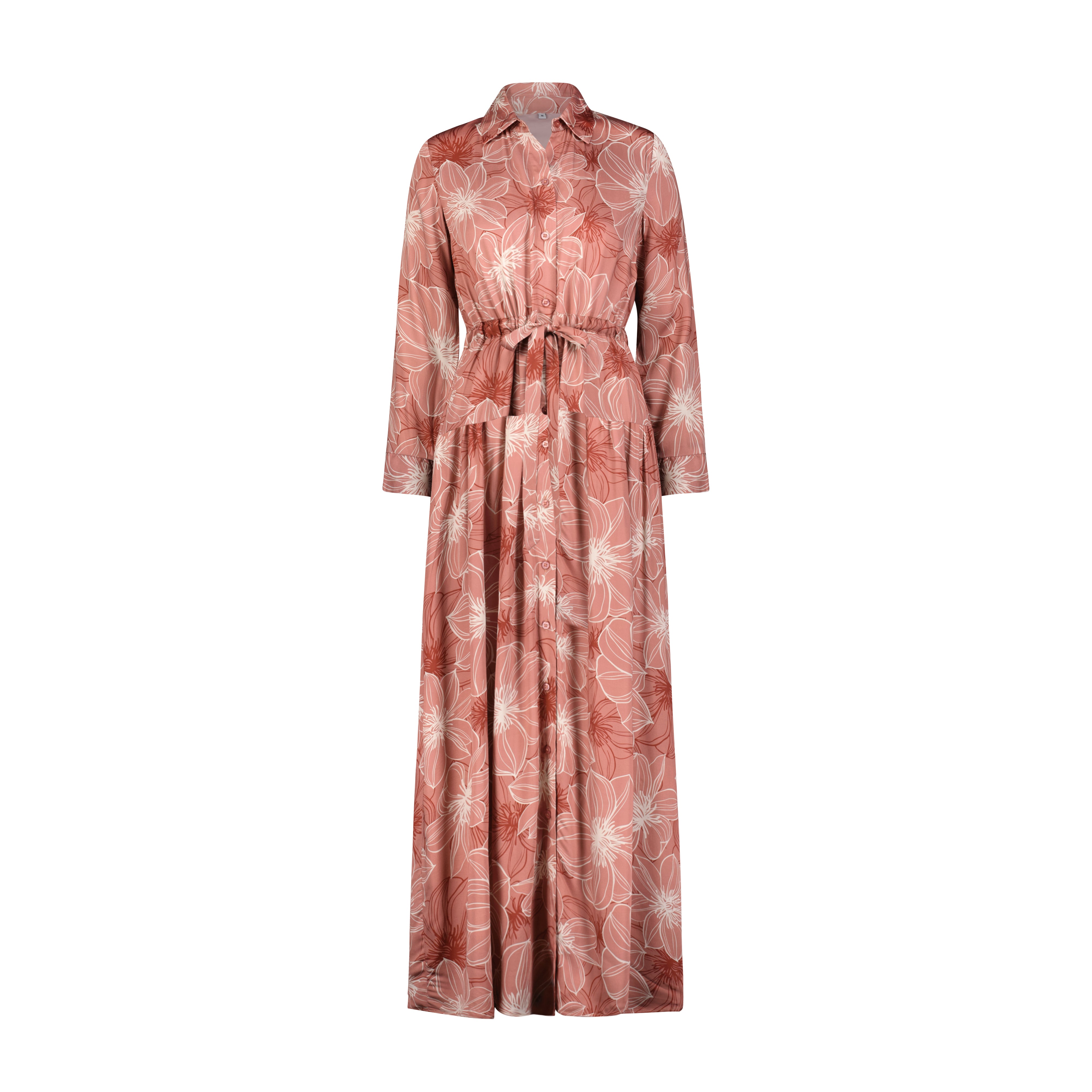 Viscose Maxi- Floral Outline- FINAL SALE