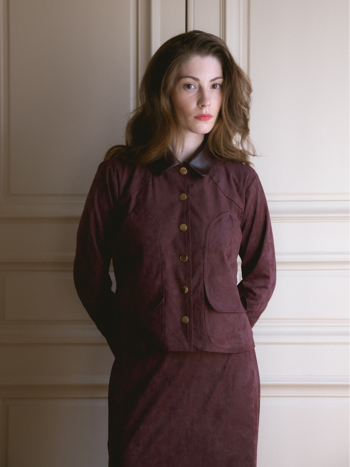 Stockholm Top - Burgundy
