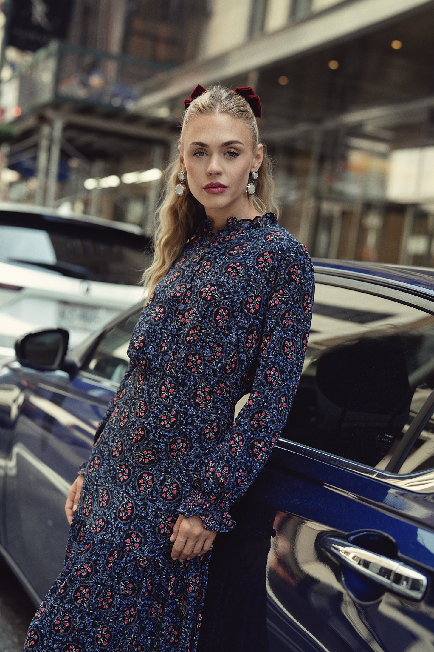 Zoe Maxi- Paisley Floral on Black