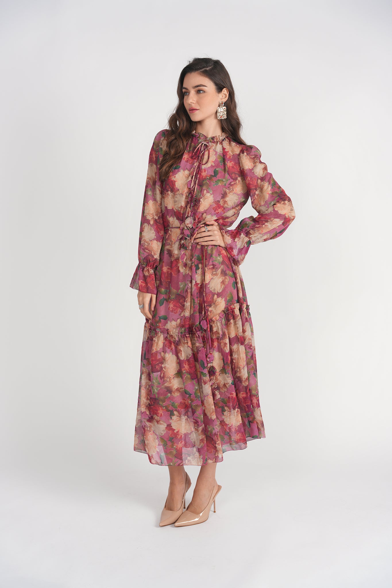 Evie Midi- Bold Floral