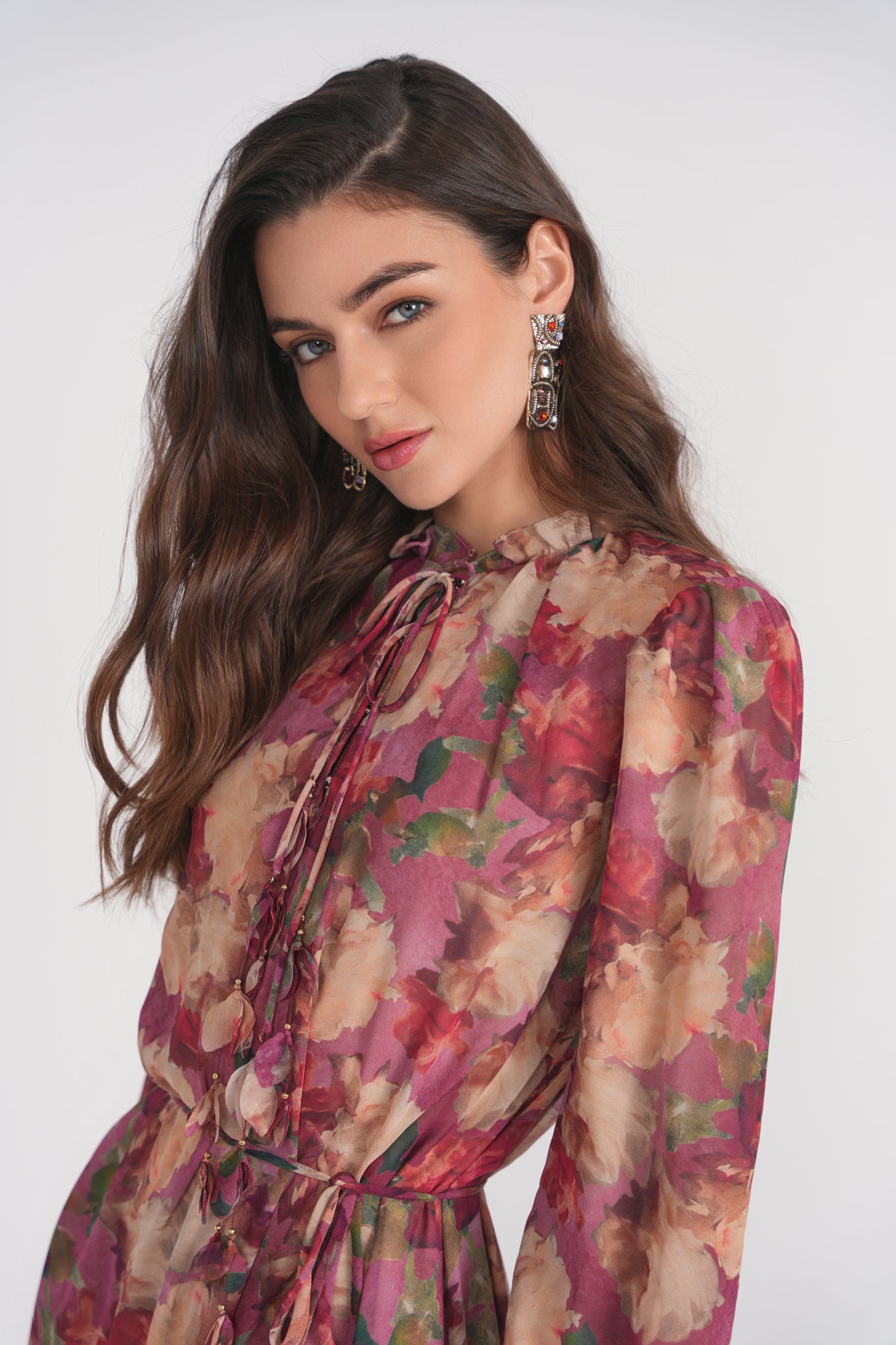 Evie Midi- Bold Floral