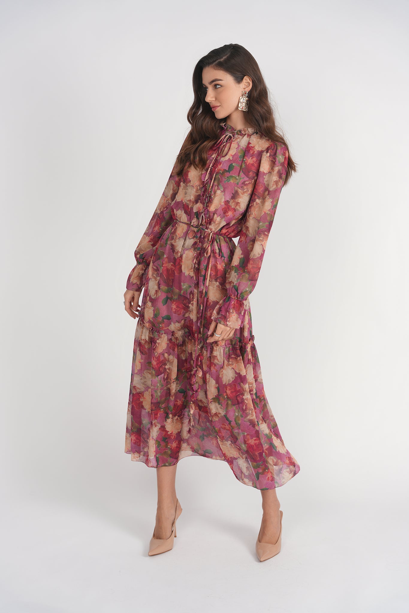 Evie Midi- Bold Floral