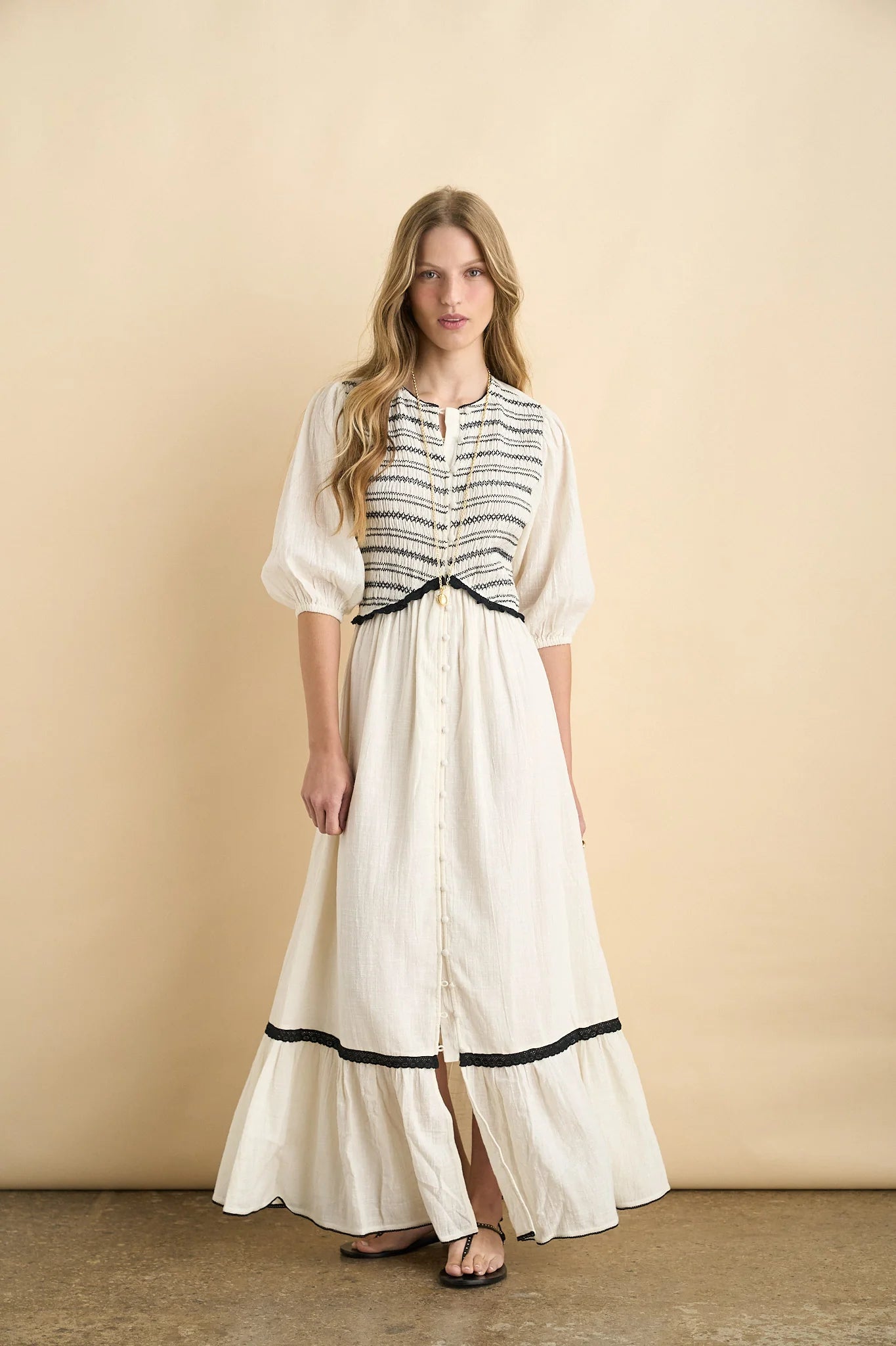 Magnolia Dress White