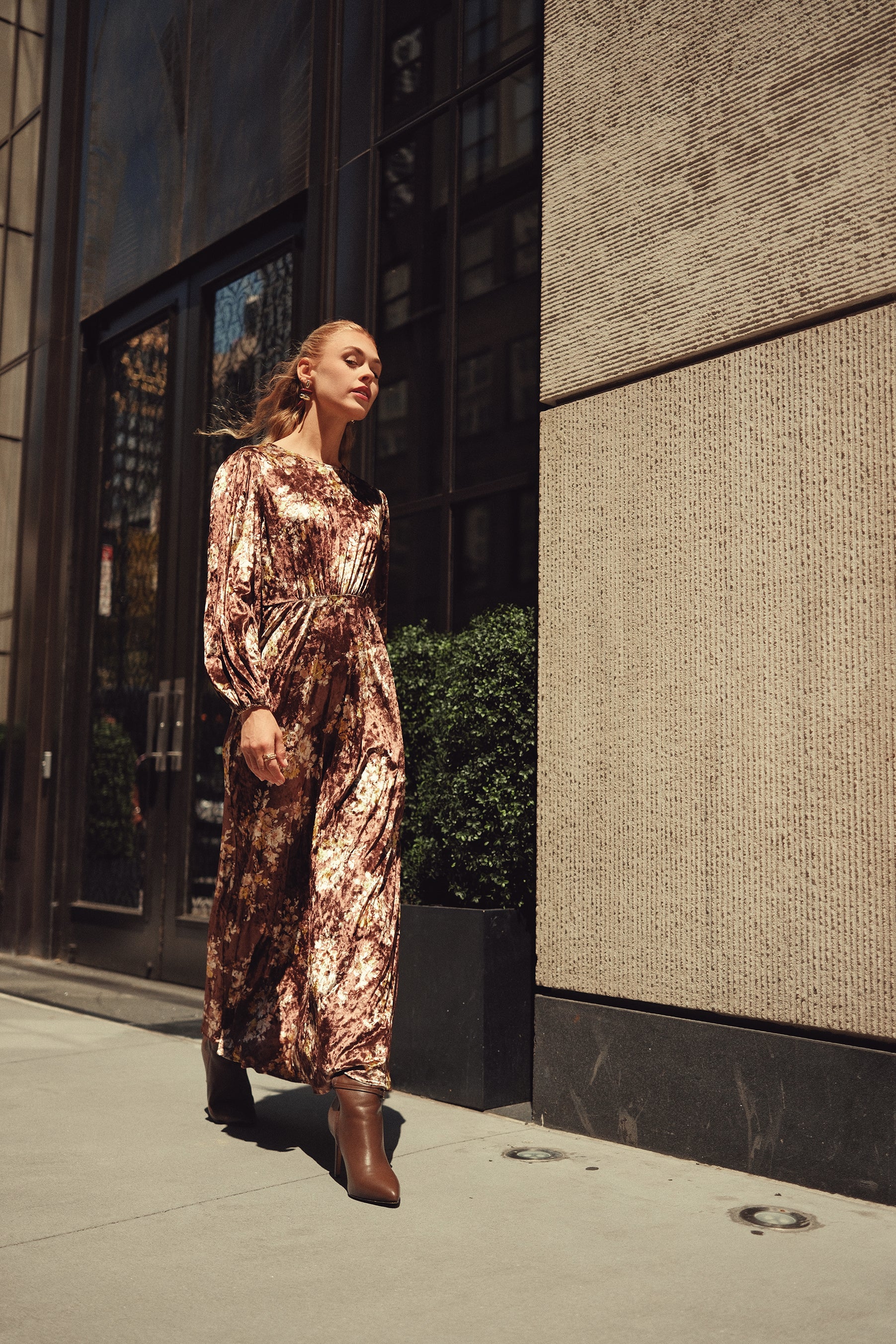 Becca Dress- Cafe Velvet