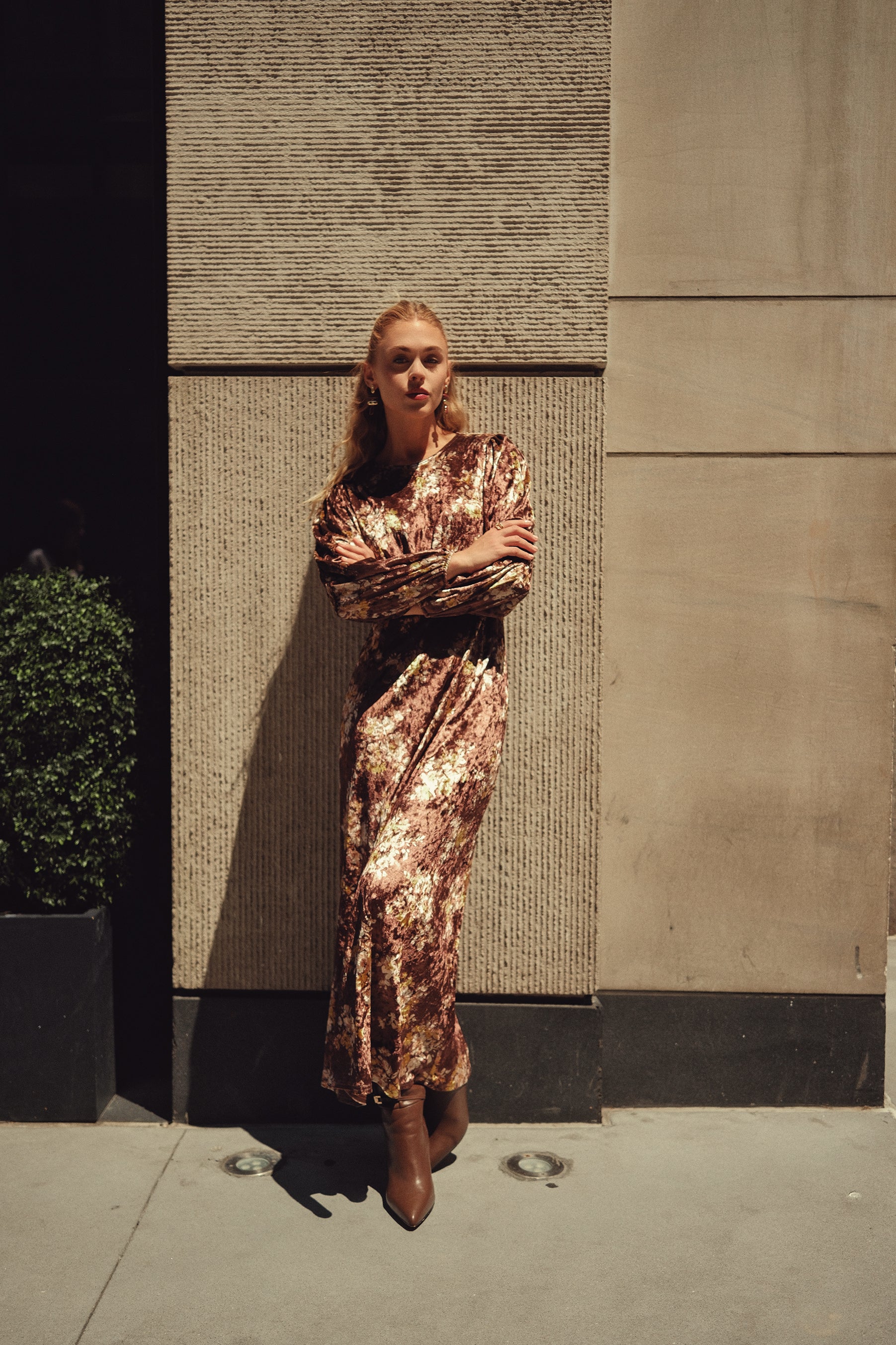 Becca Dress- Cafe Velvet