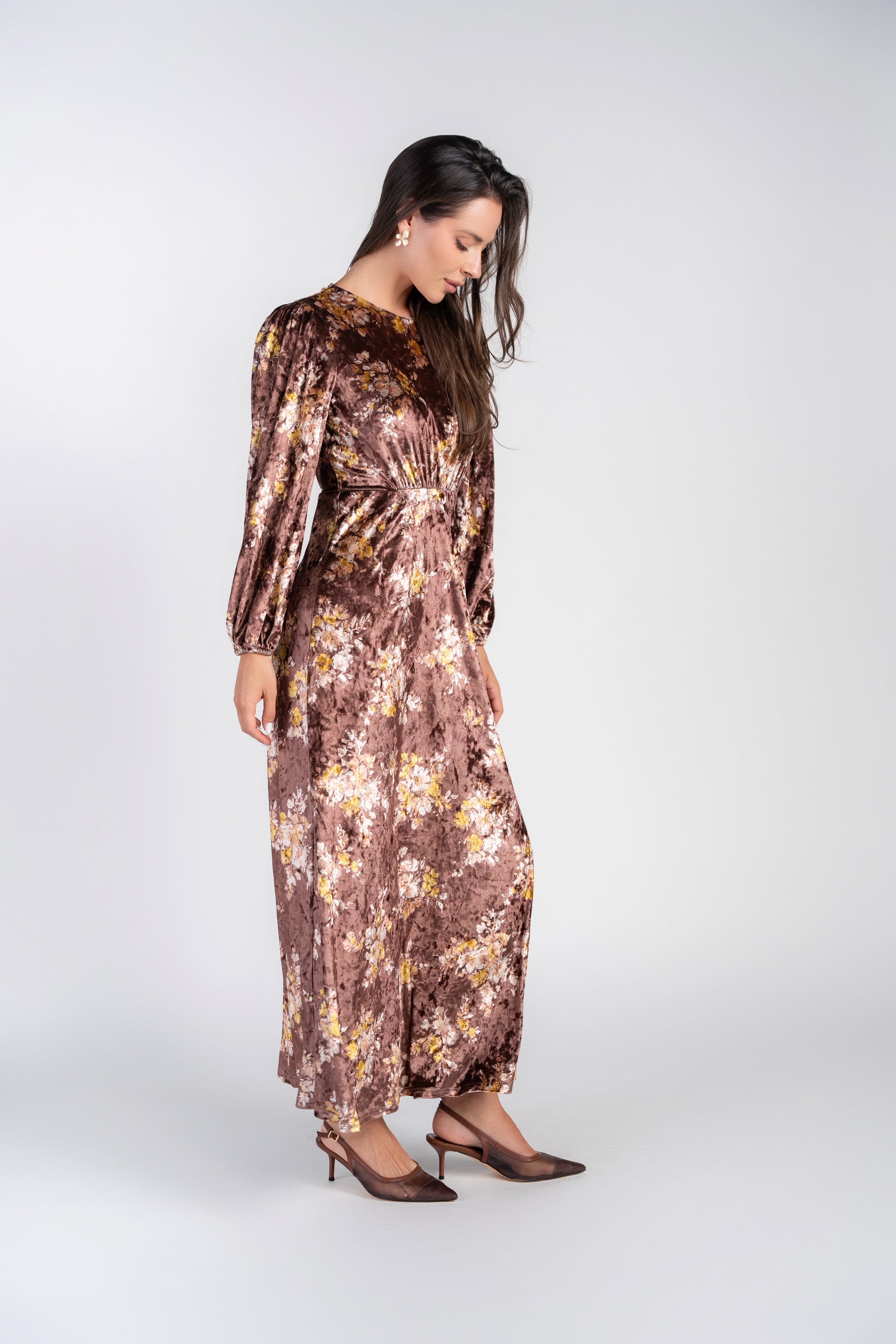 Becca Dress- Cafe Velvet