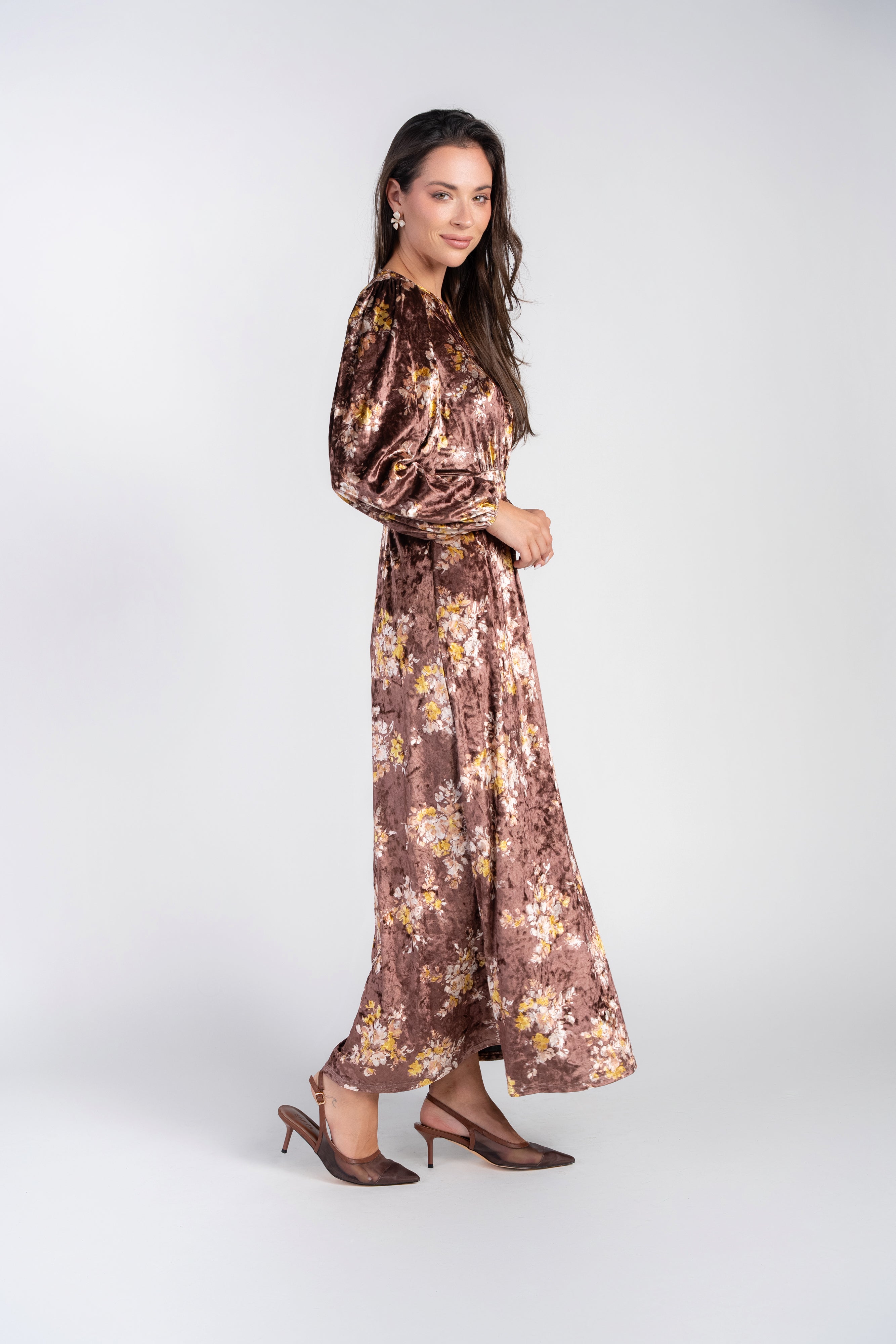 Becca Dress- Cafe Velvet
