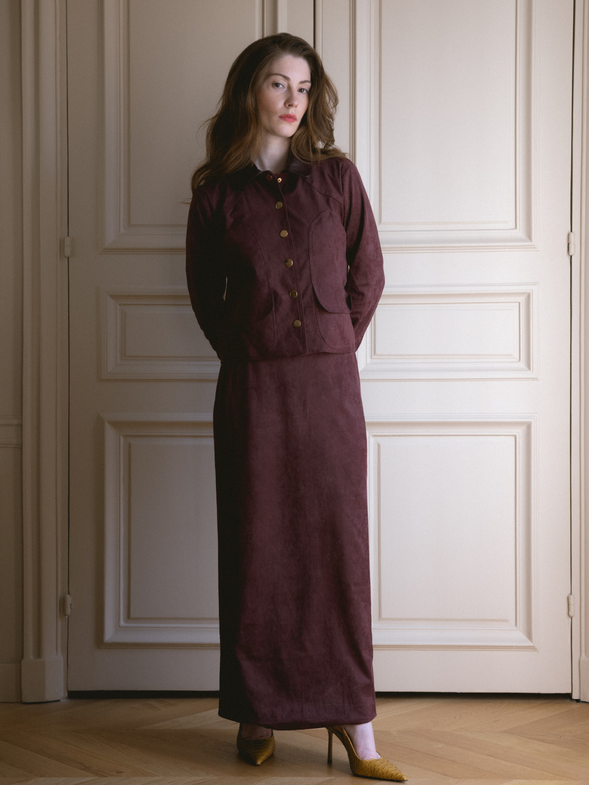 Stockholm Skirt - Burgundy