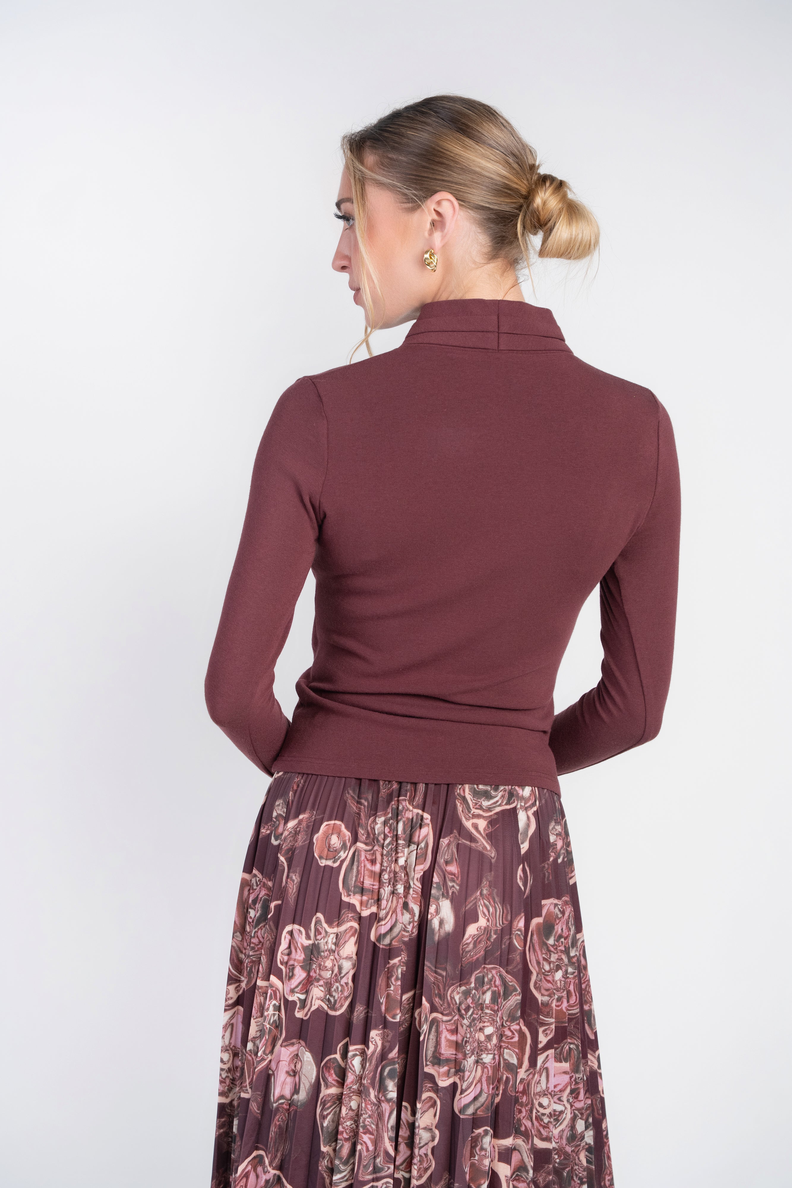 Yael Top- Burgundy