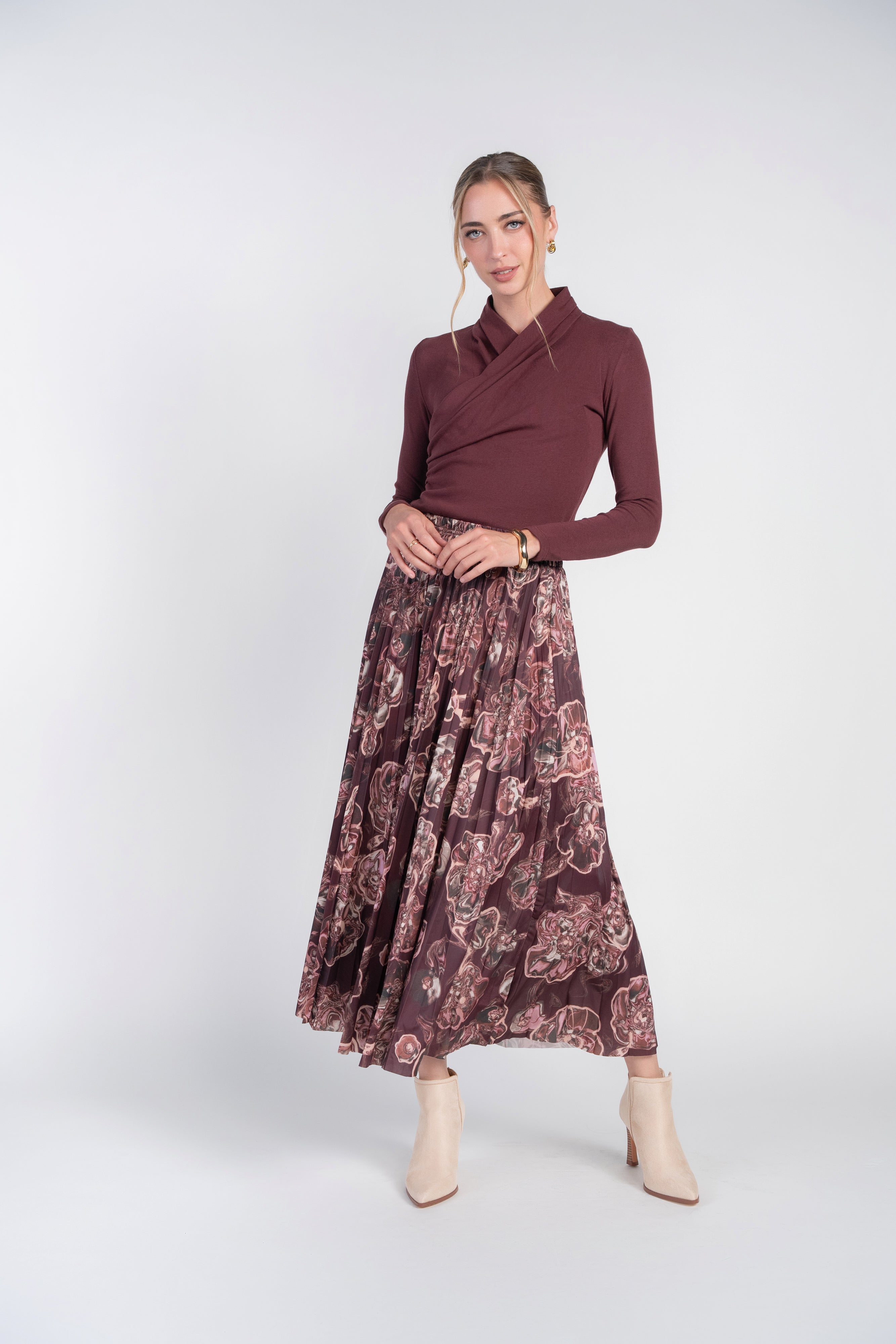 Yael Top- Burgundy