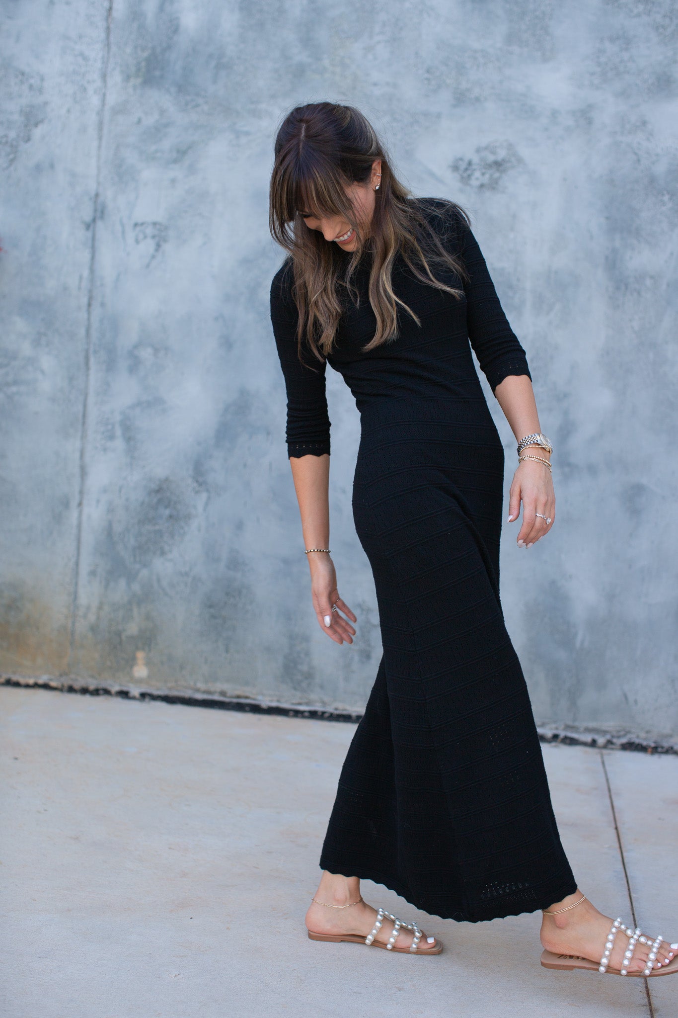 Crochet Maxi- Black