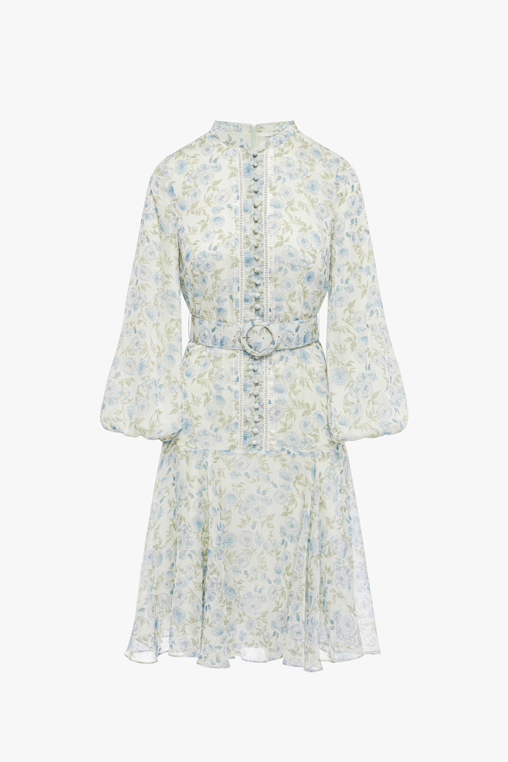 Sophie Dress- Blue Floral Chiffon