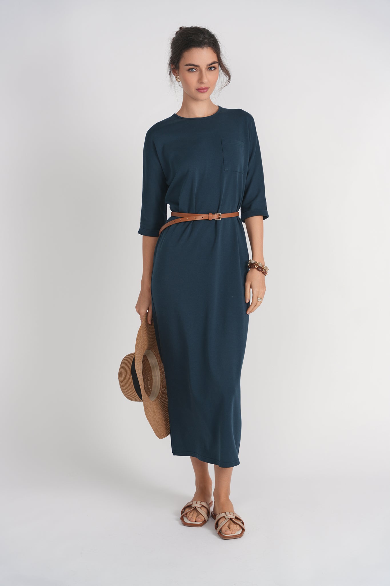 midi t-shirt dress with pockets ARRANGE - T-Shirt Midi Dress - Women - Cotton - 2XL