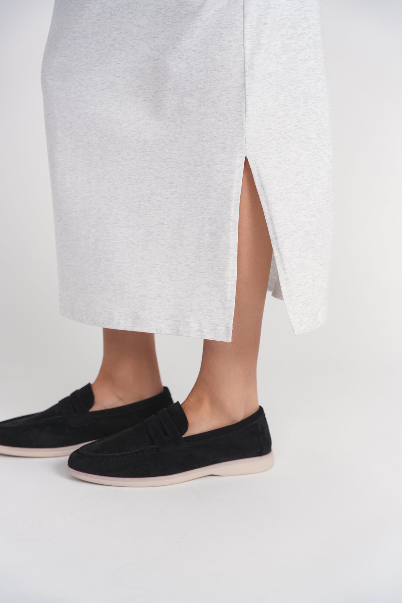 T-shirt Midi Dress- Papaya