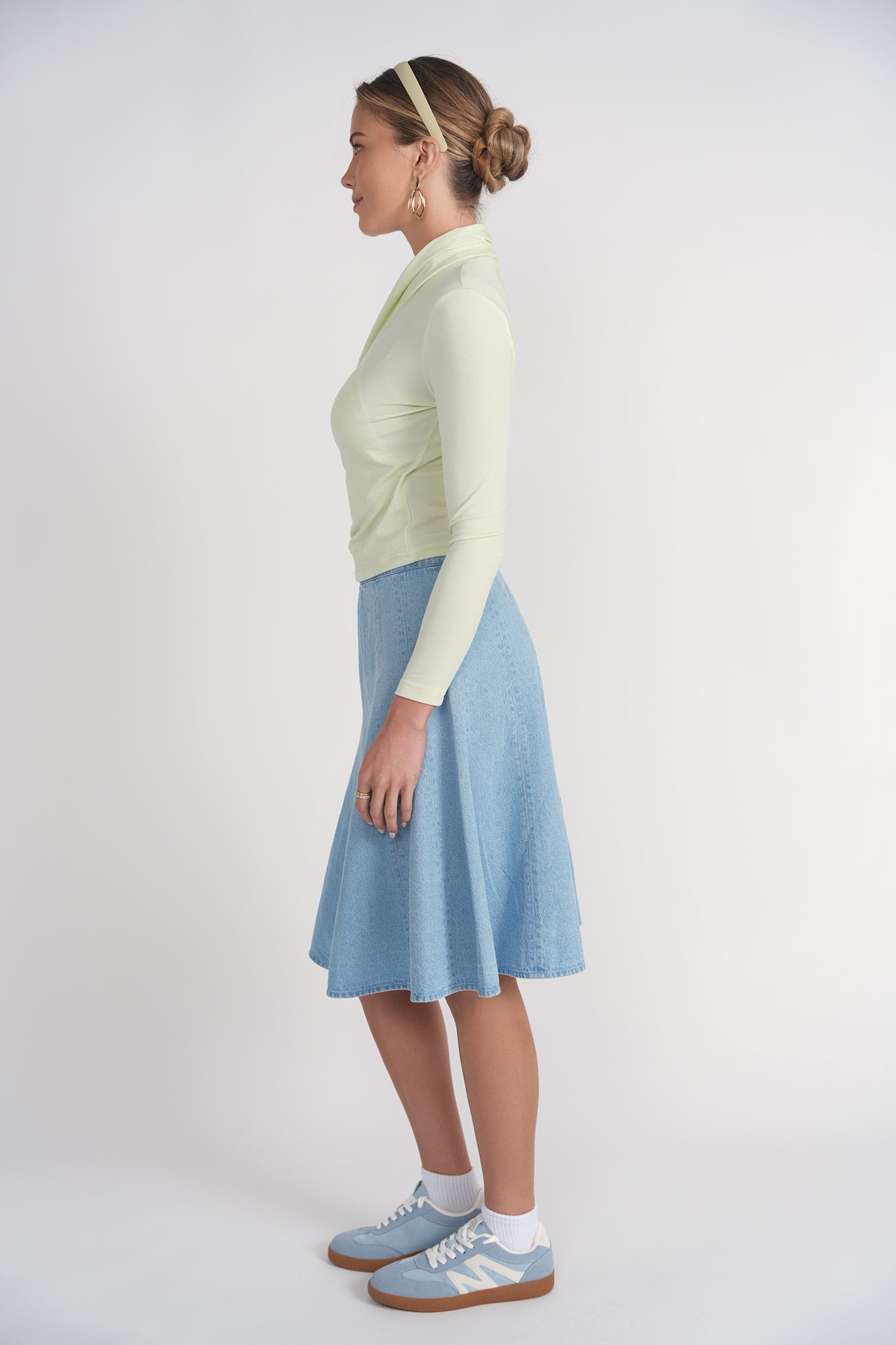 Yael Cotton Top- Lime