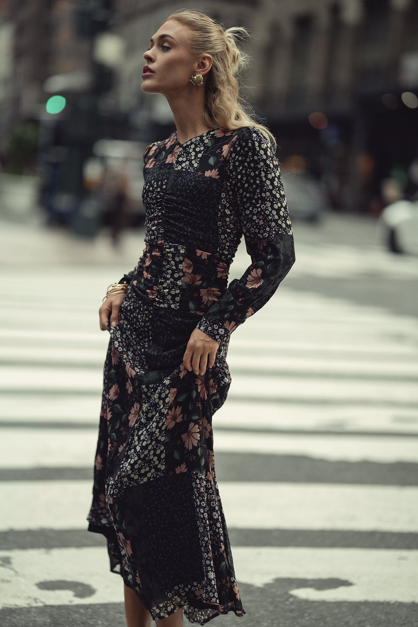 Michalie Midi- Patchwork Floral