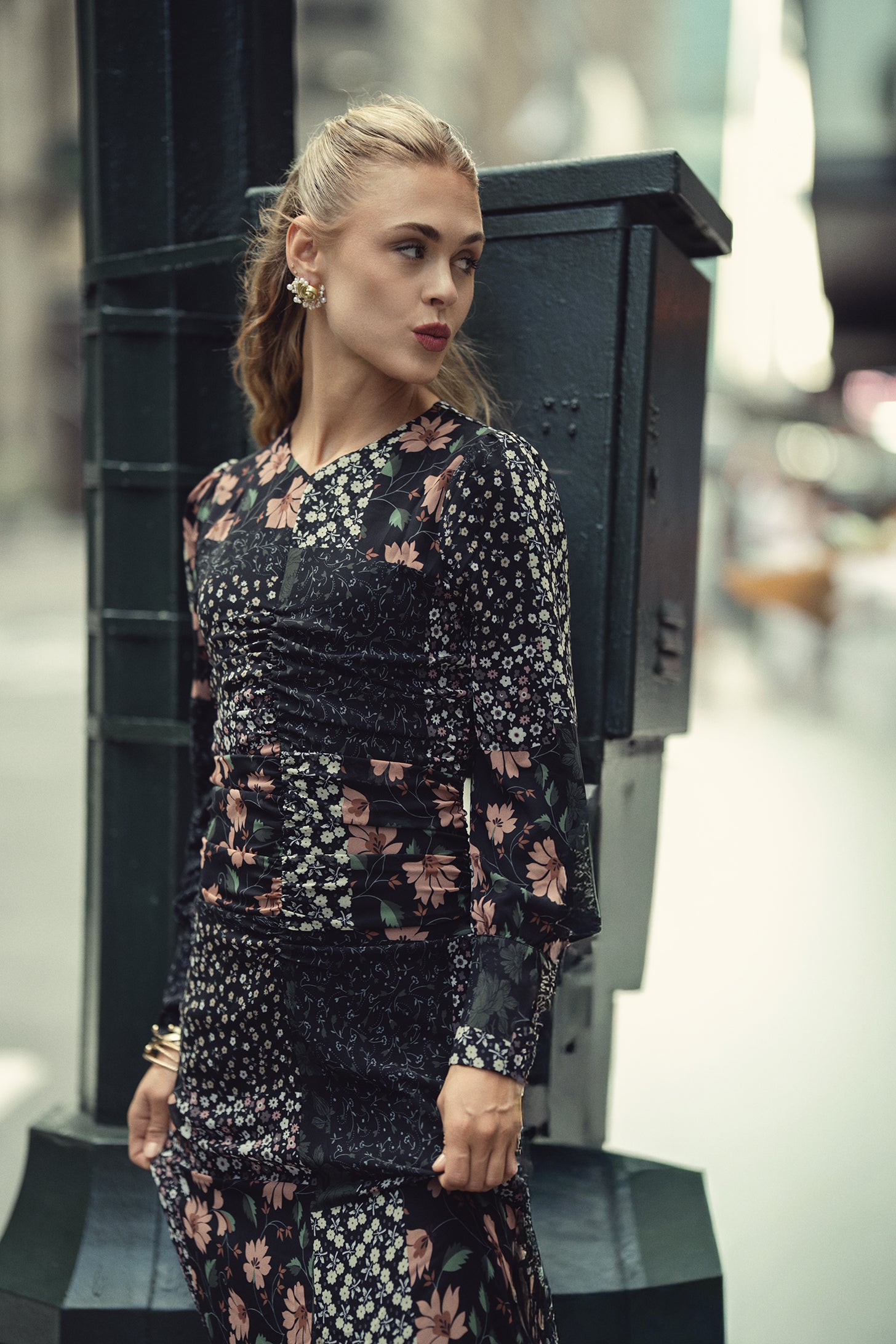Michalie Midi- Patchwork Floral