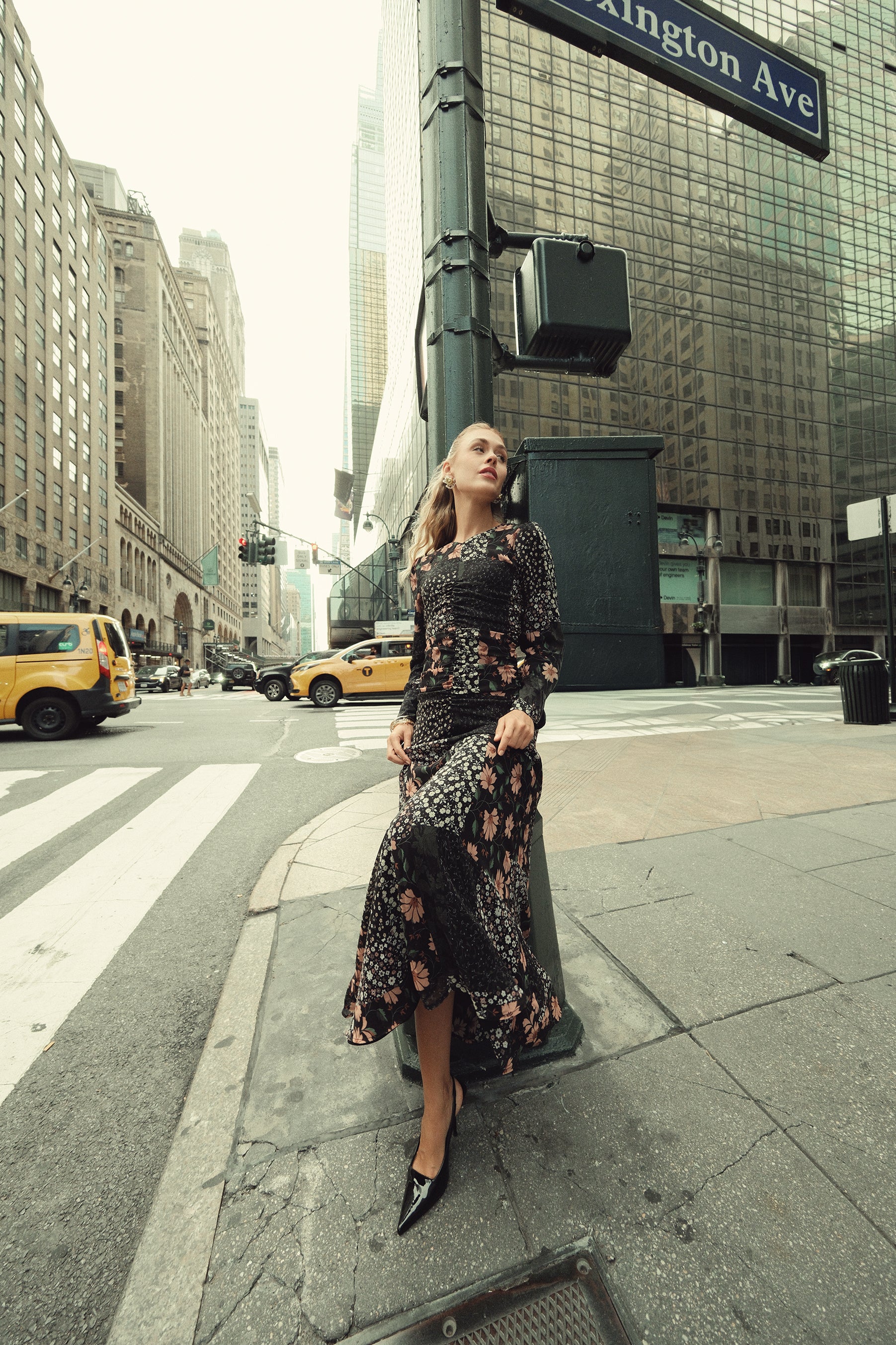 Michalie Midi- Patchwork Floral