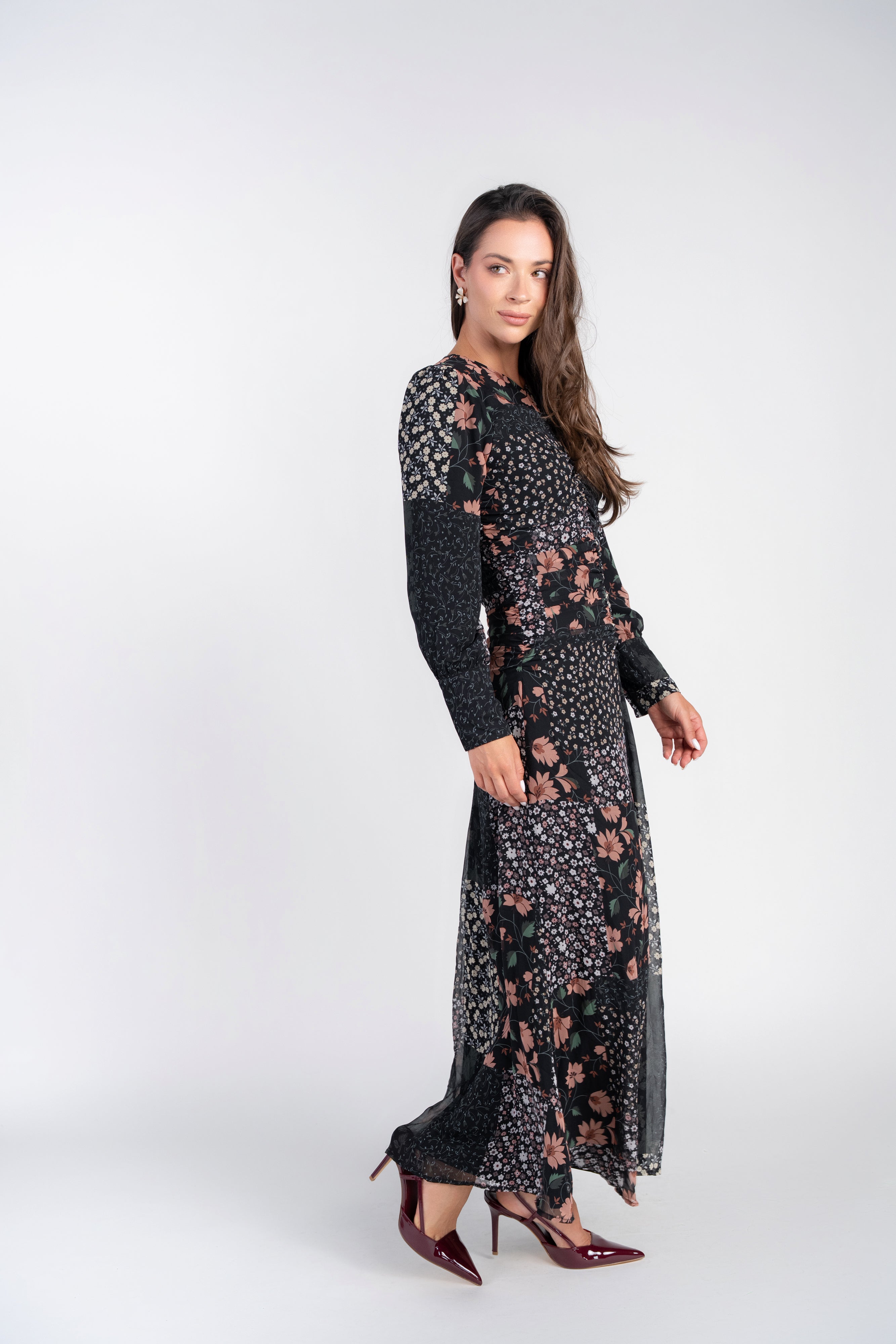 Michalie Midi- Patchwork Floral