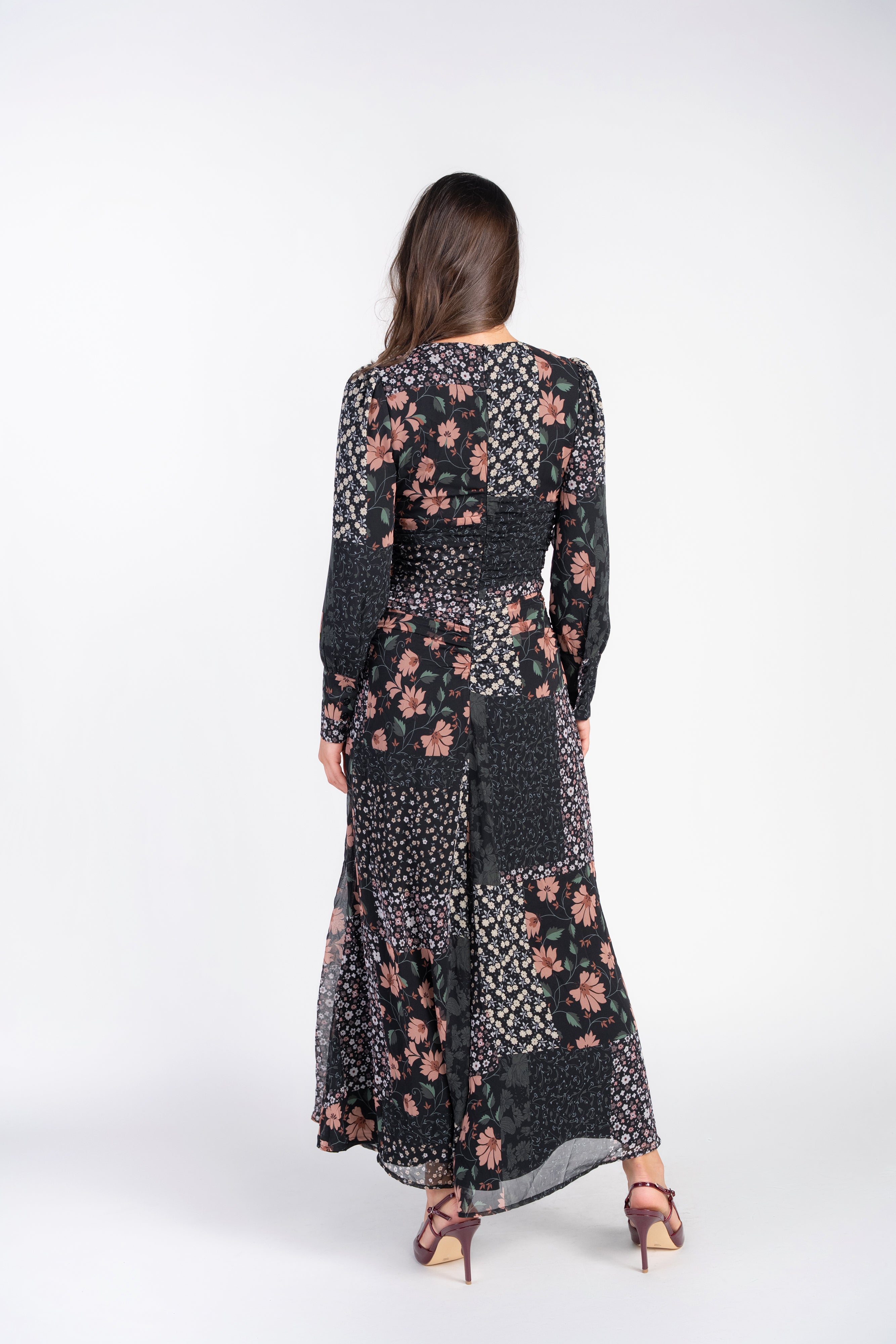 Michalie Midi- Patchwork Floral